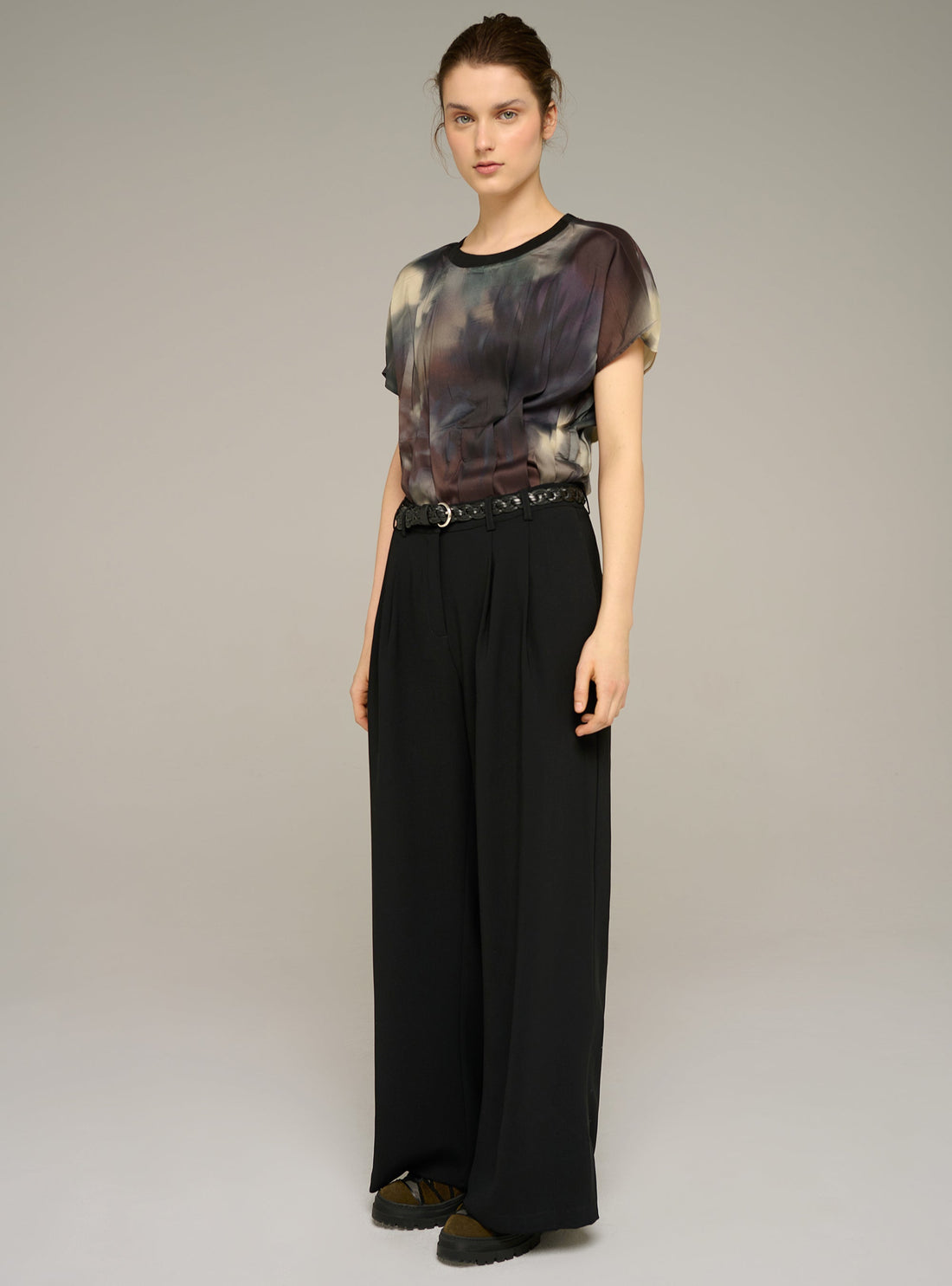 Cotélac acoté pantalon large noir