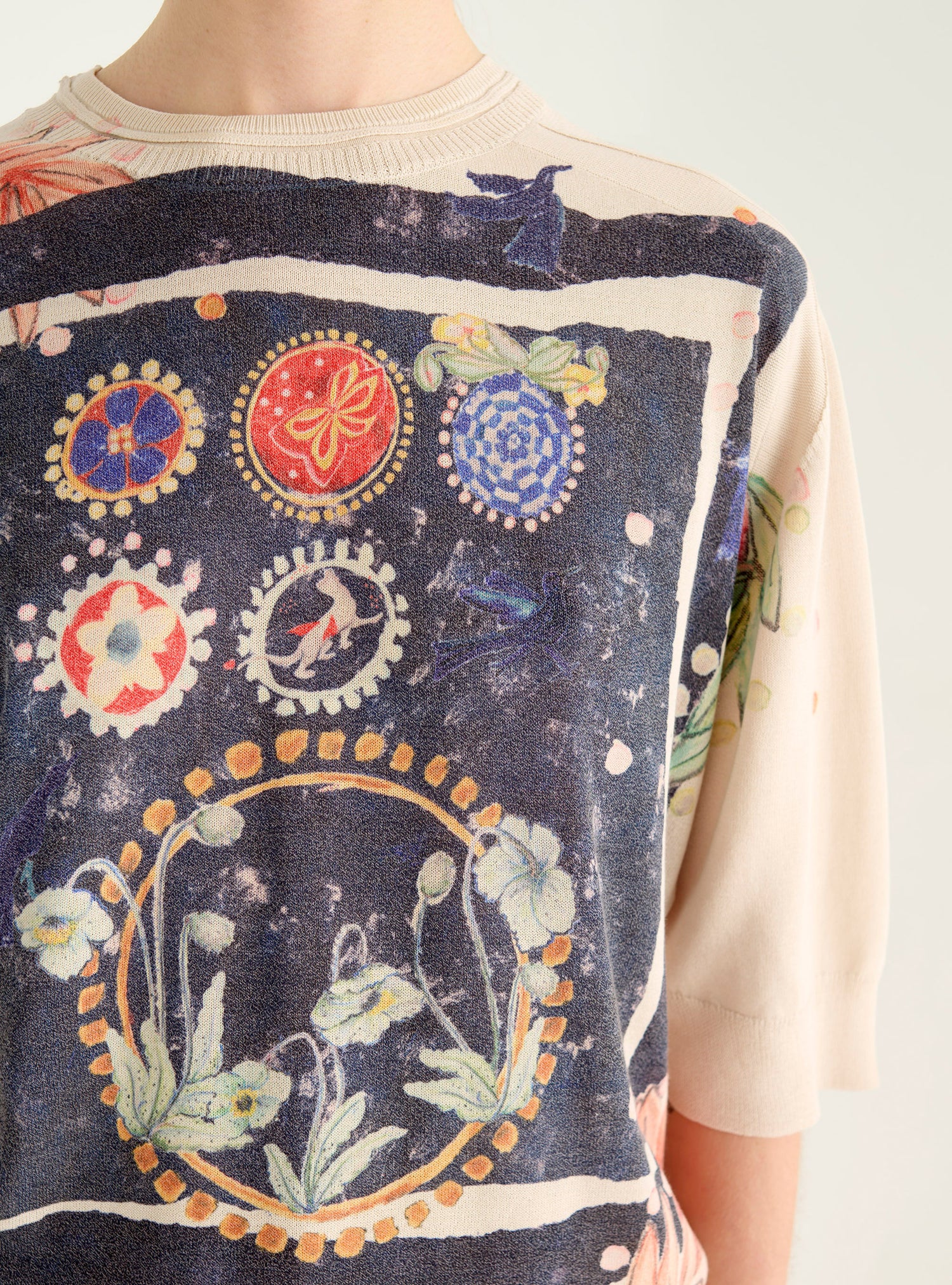 Pullover mit 3/4-Ärmeln