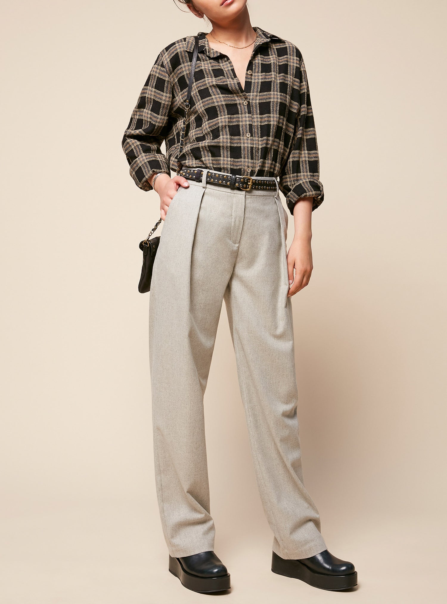 High Waist Wide Leg Pants