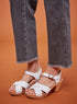 White Leather Clogs