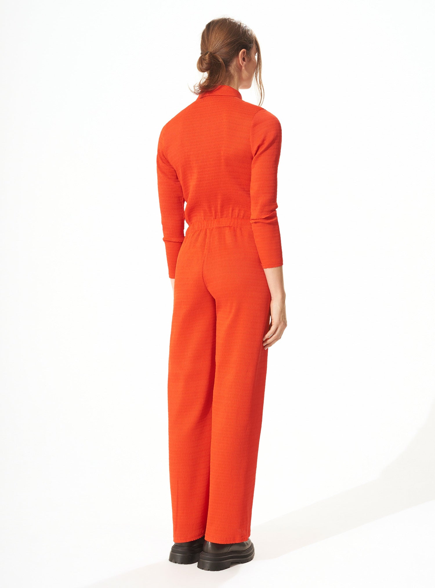 Pantalon large bouillonné Cerise