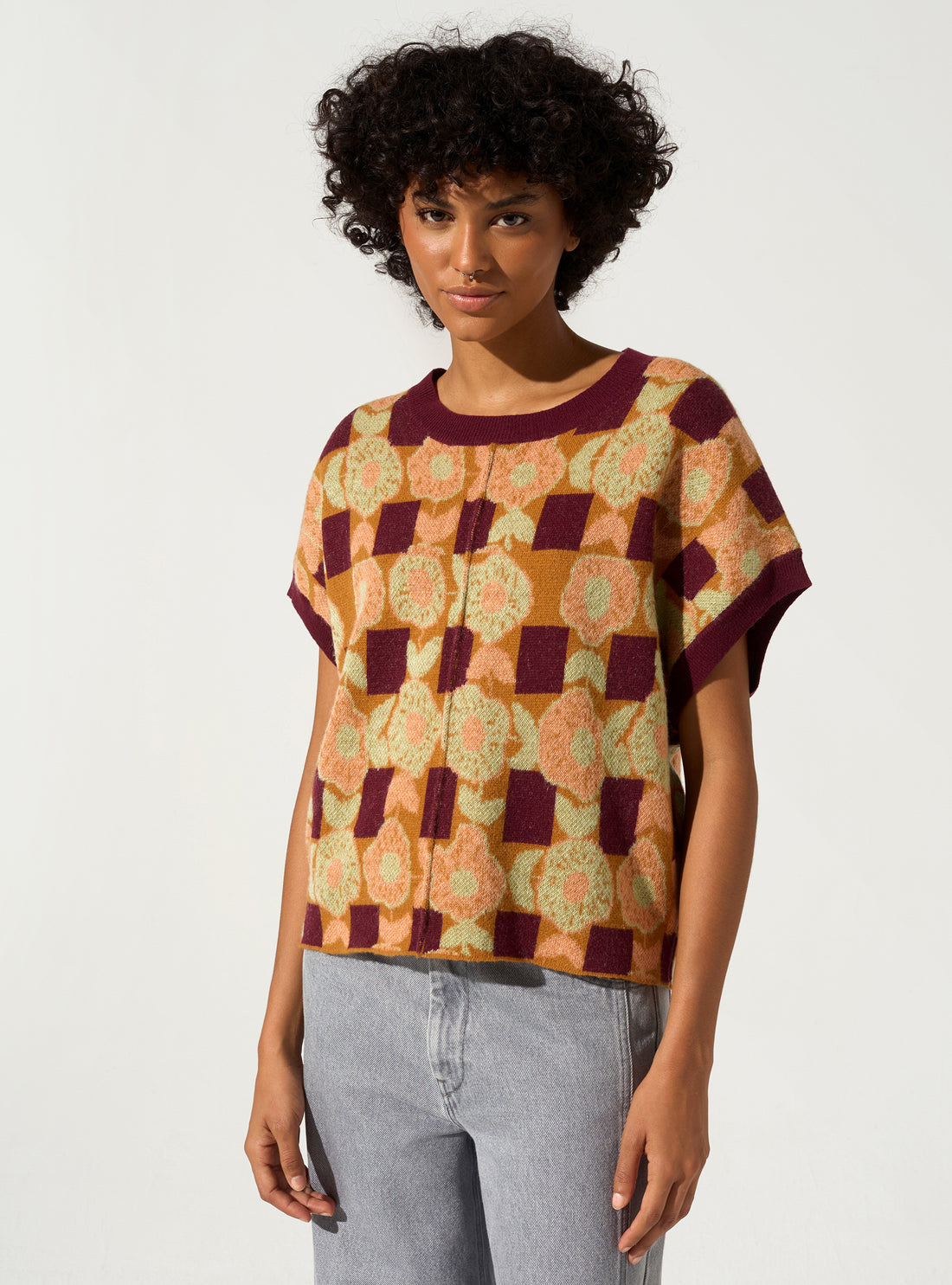 Kurzarmpullover