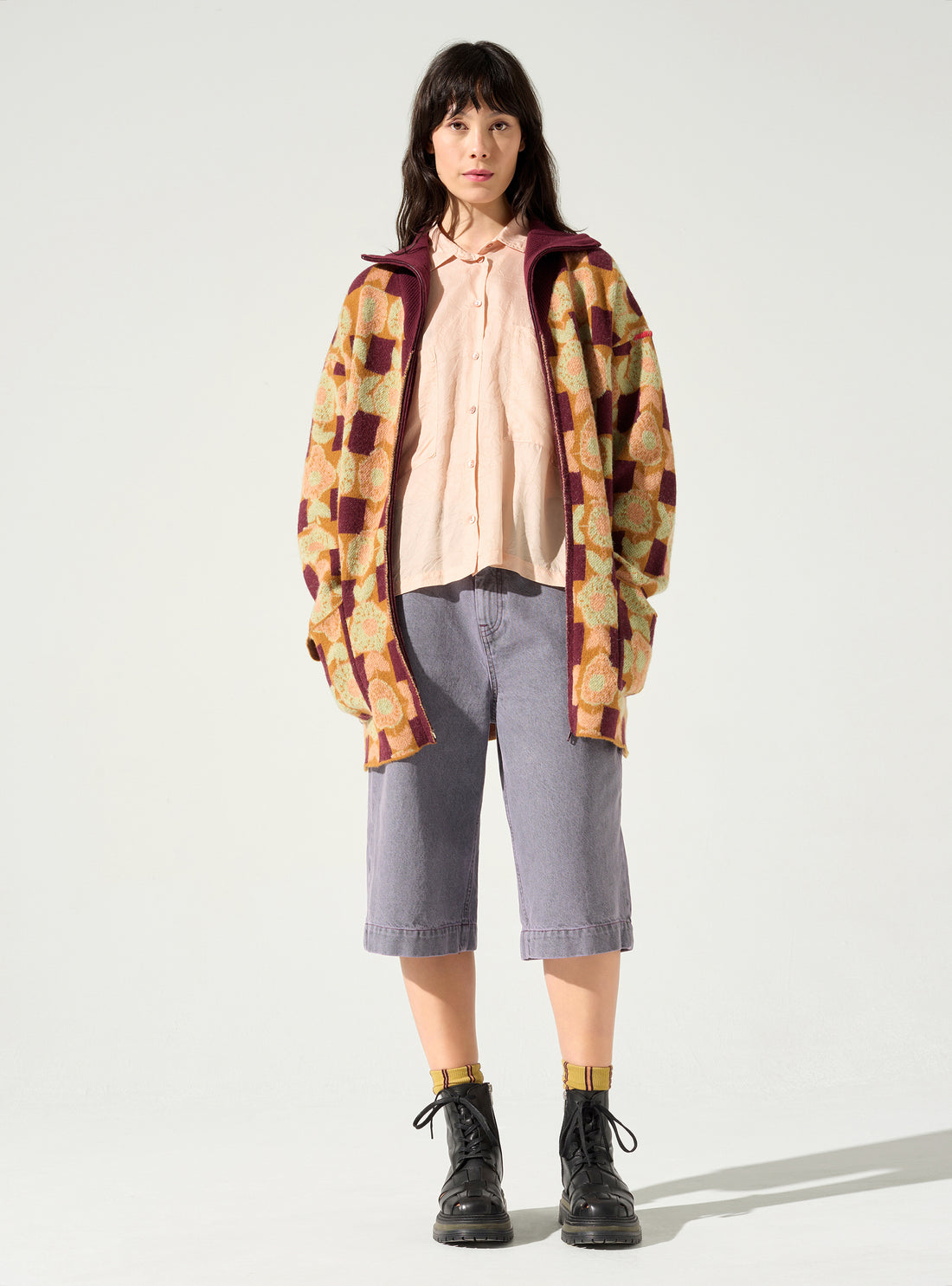 Strickjacke mit Reißverschluss