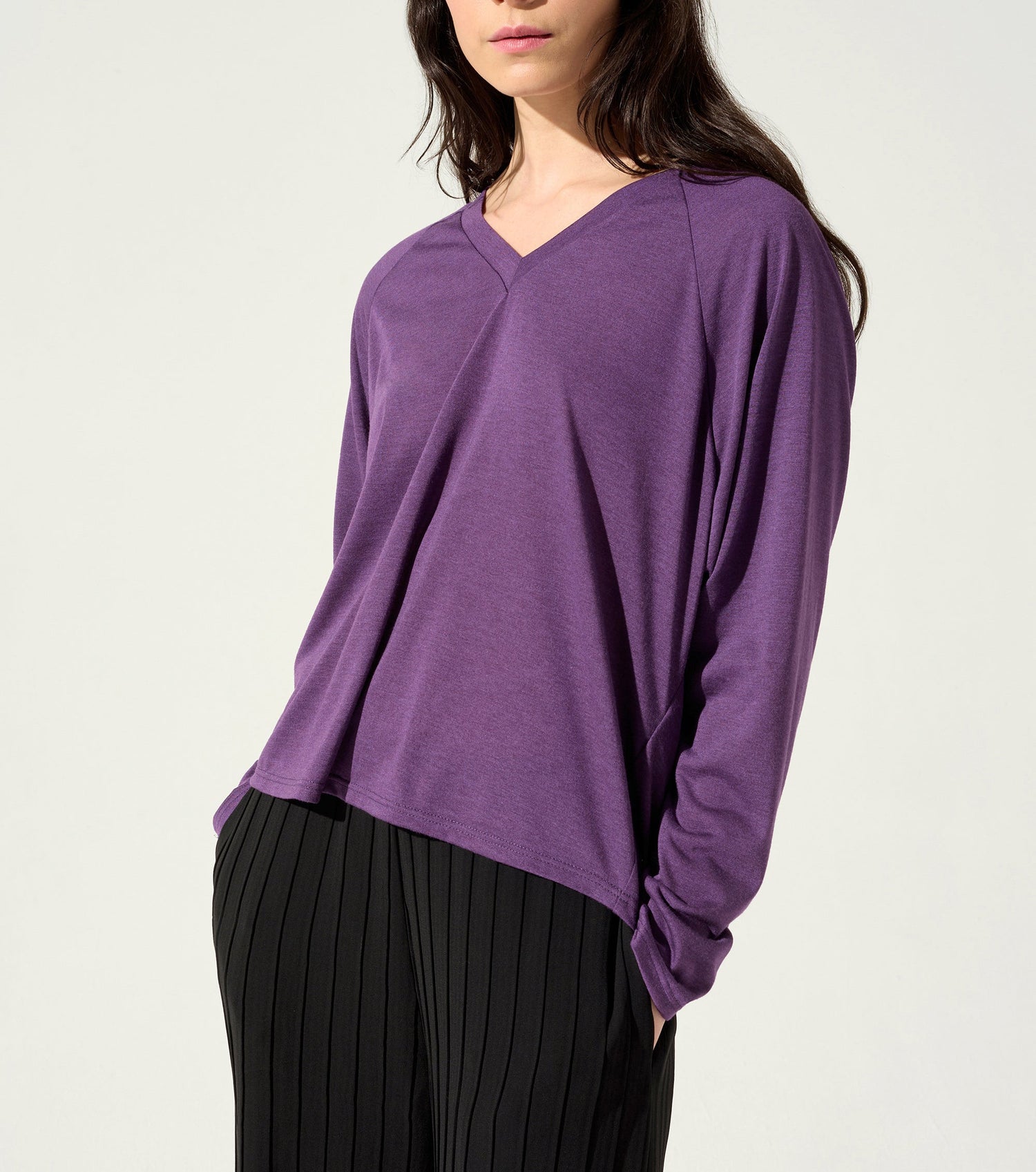 Pleated T-shirt