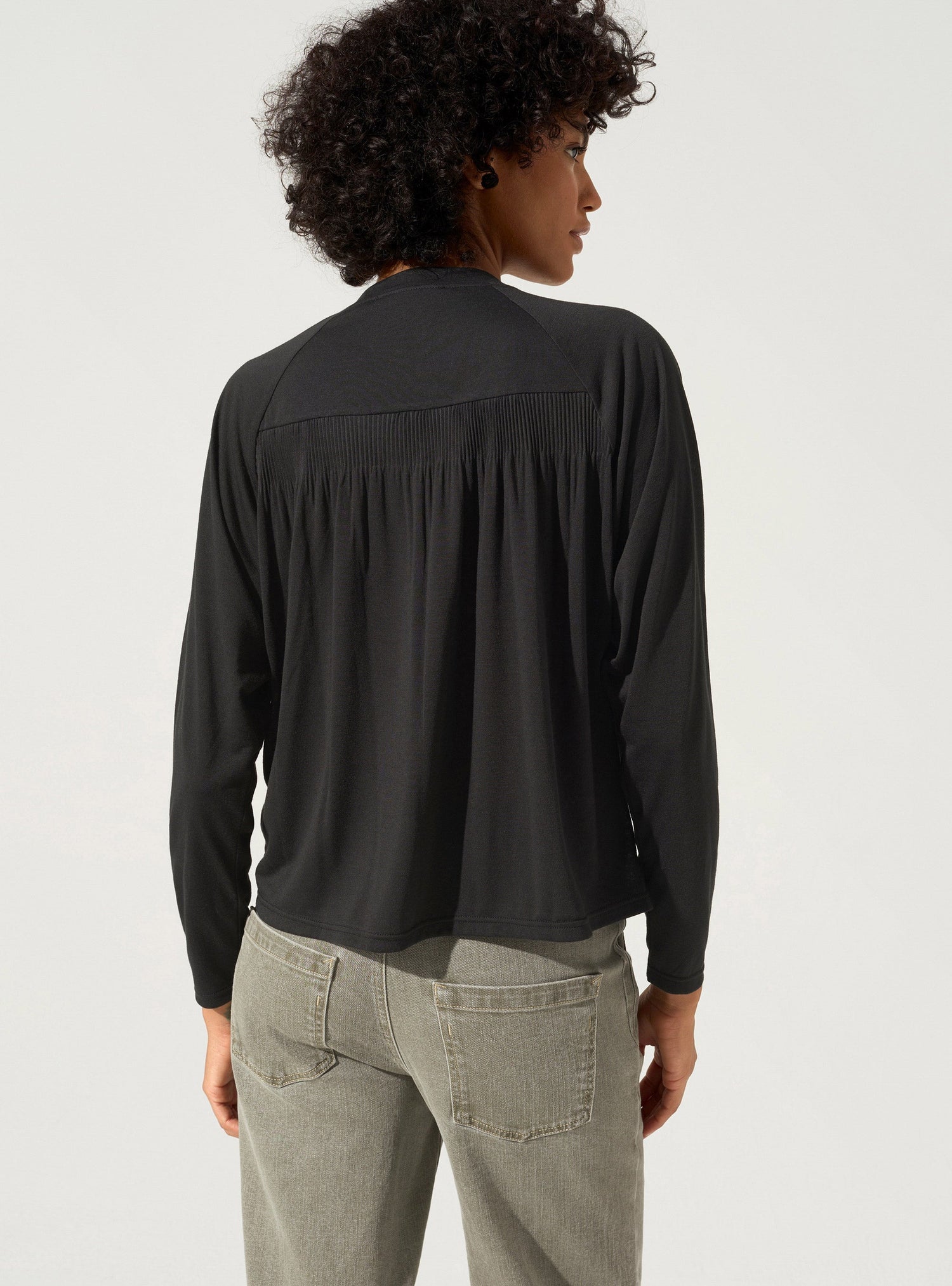 Pleated T-shirt