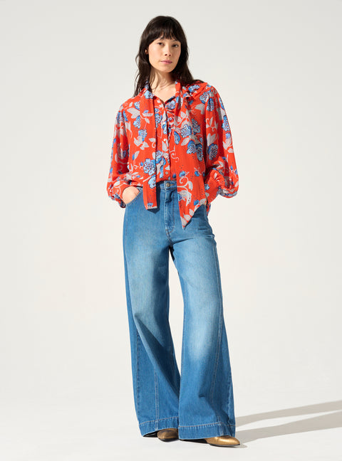 Bedruckte Bluse