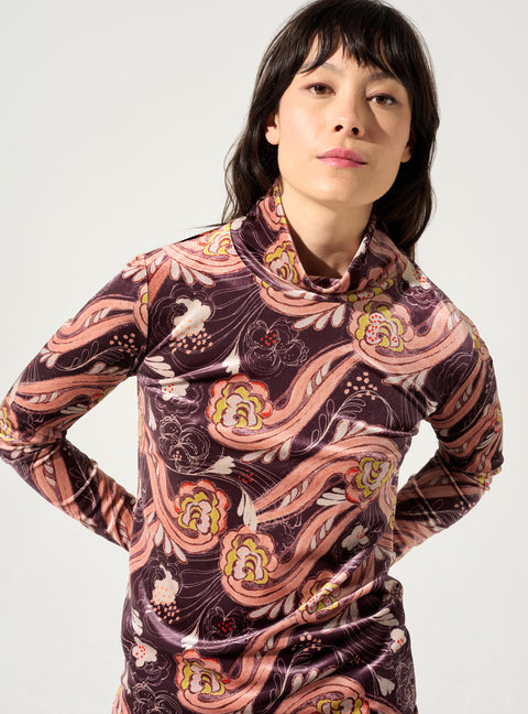 High neck t-shirt