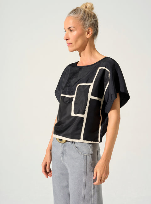 Grafische Bluse