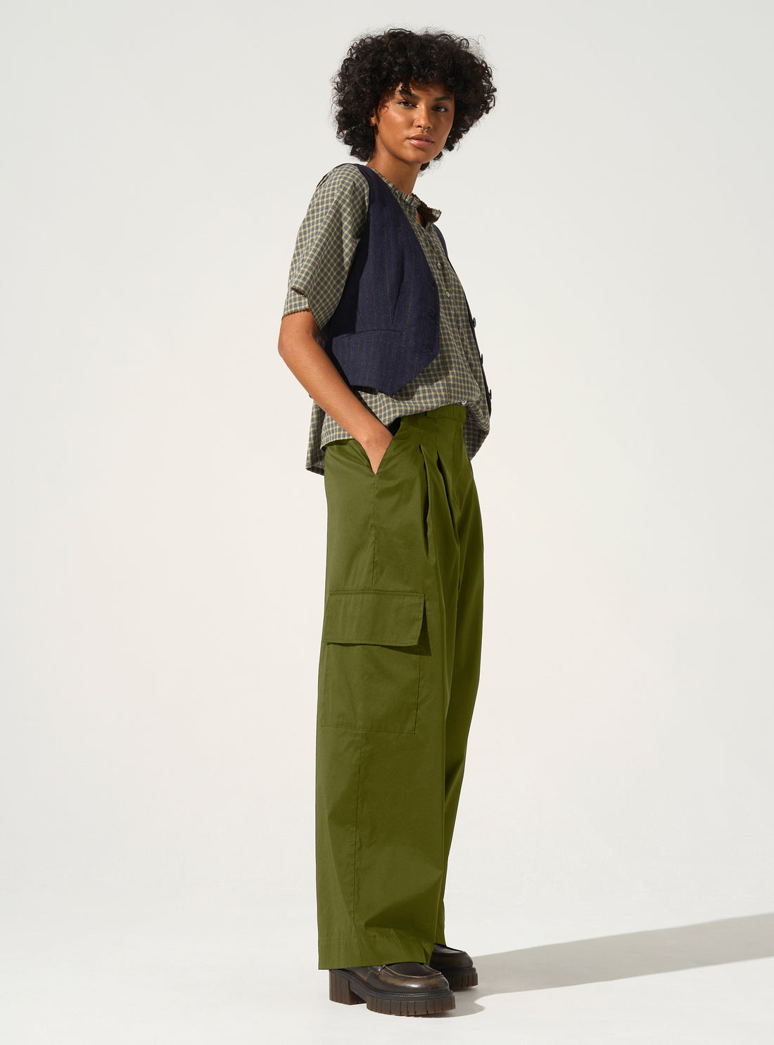 Hose mit weitem Bein