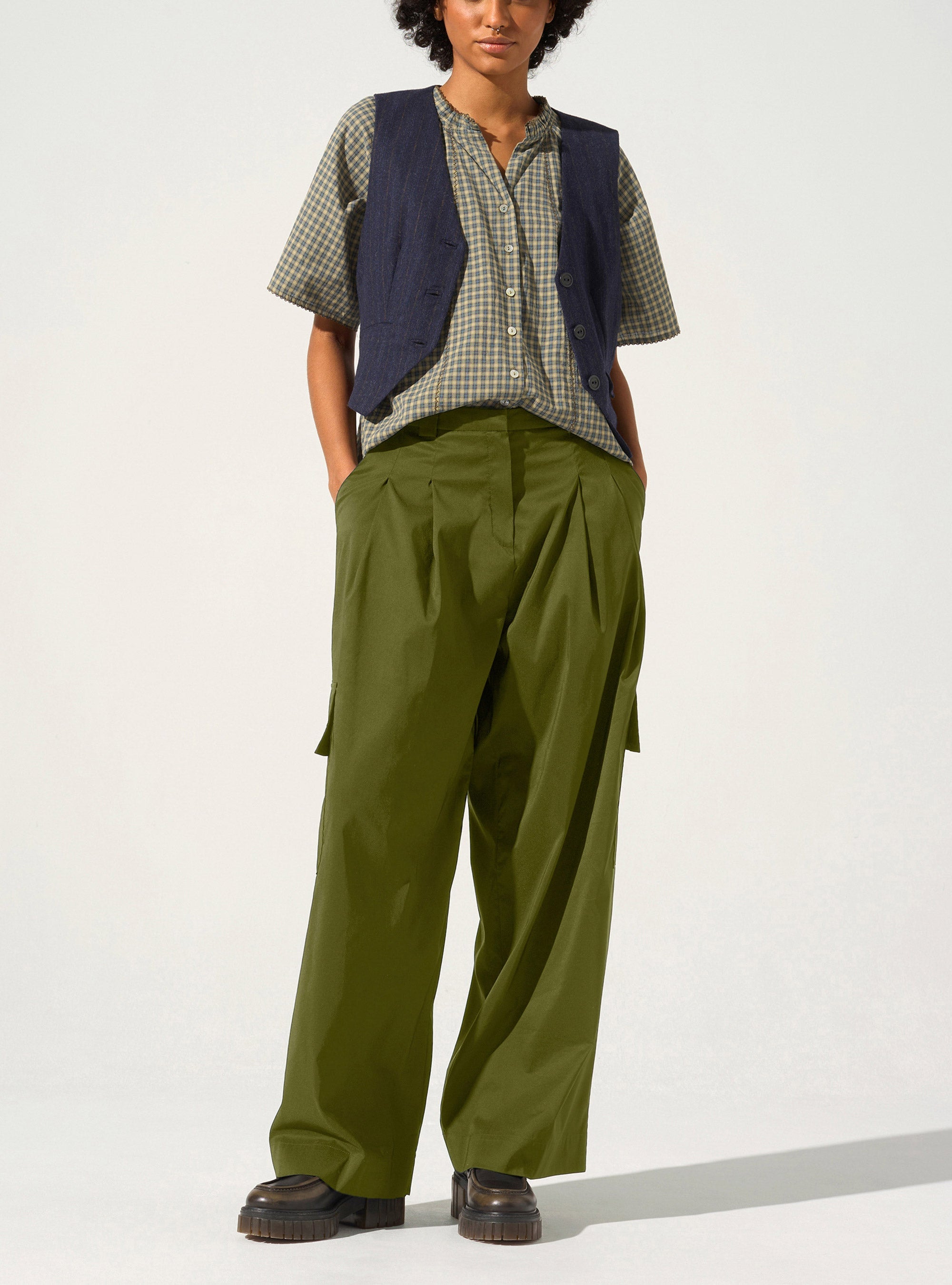 Hose mit weitem Bein