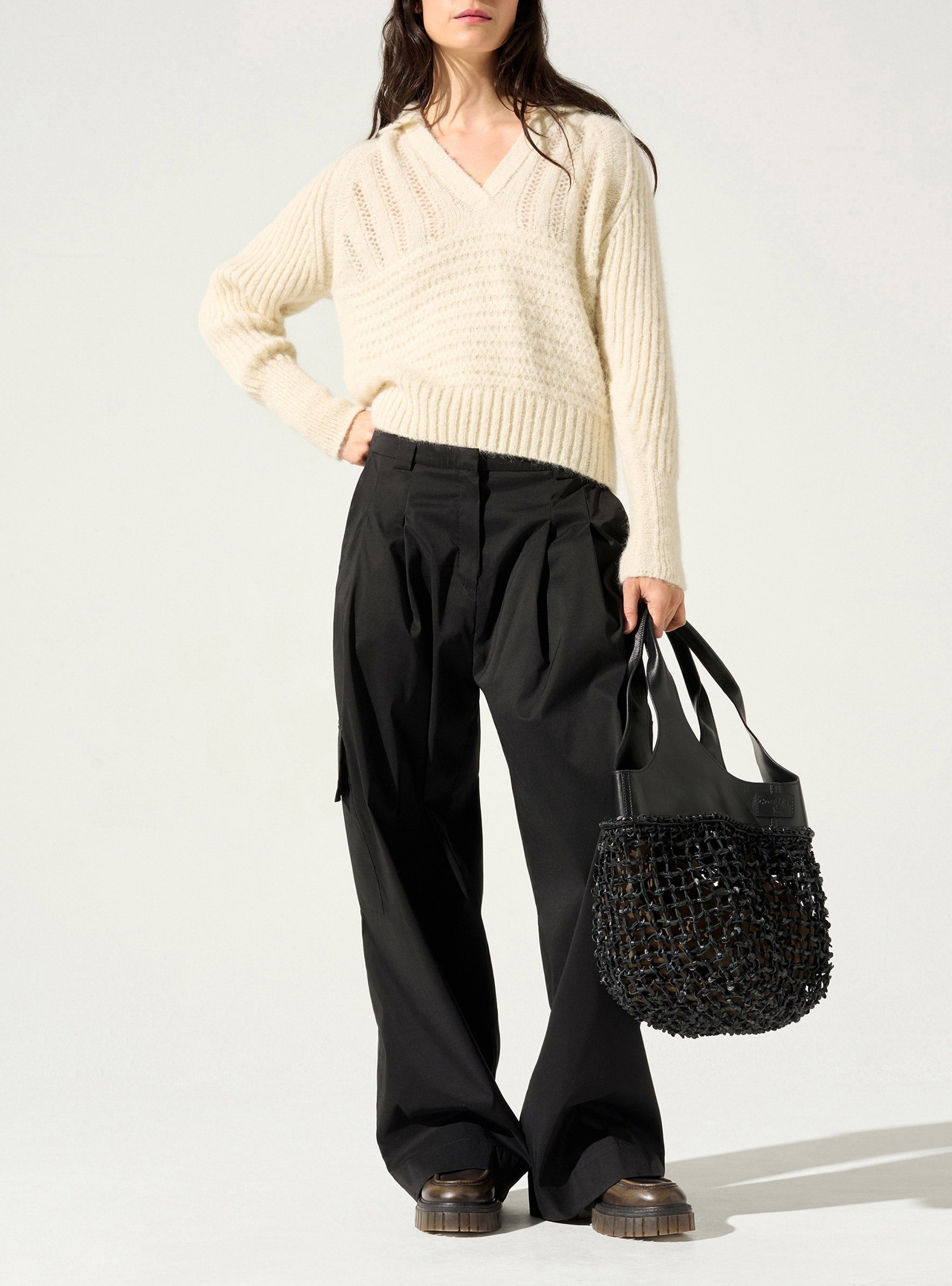 Hose mit weitem Bein