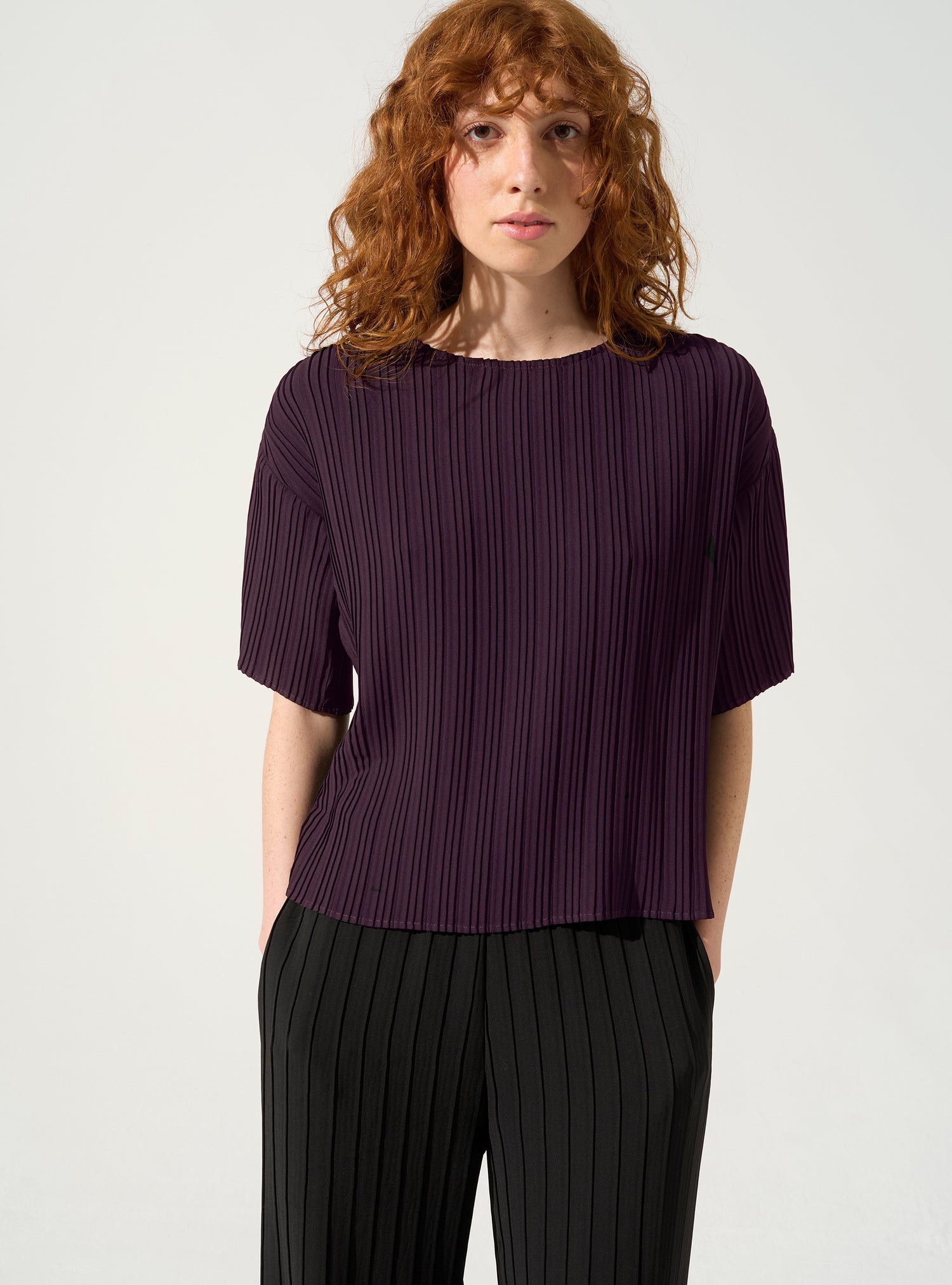 Plissierte Bluse