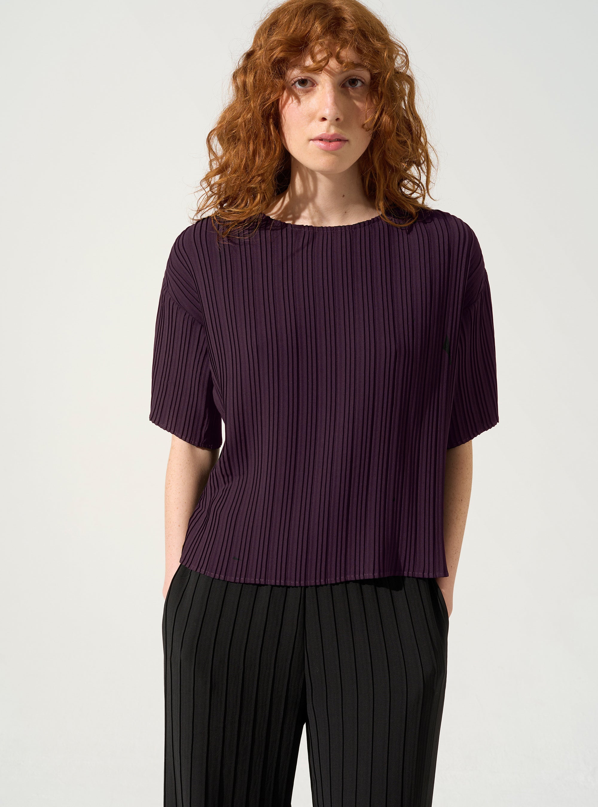Plissierte Bluse