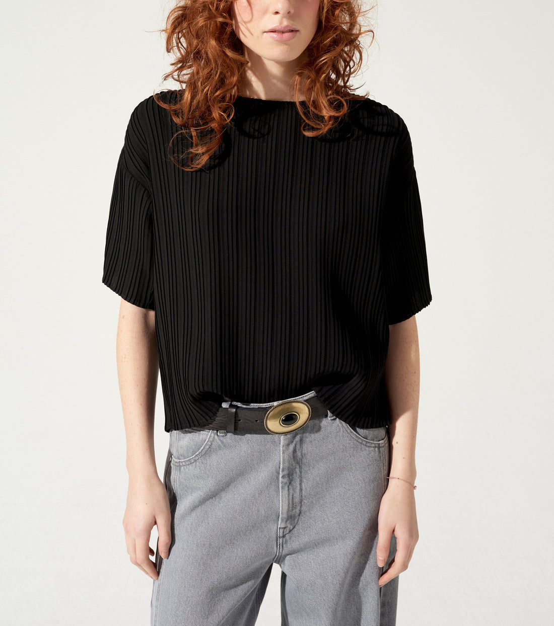 Plissierte Bluse