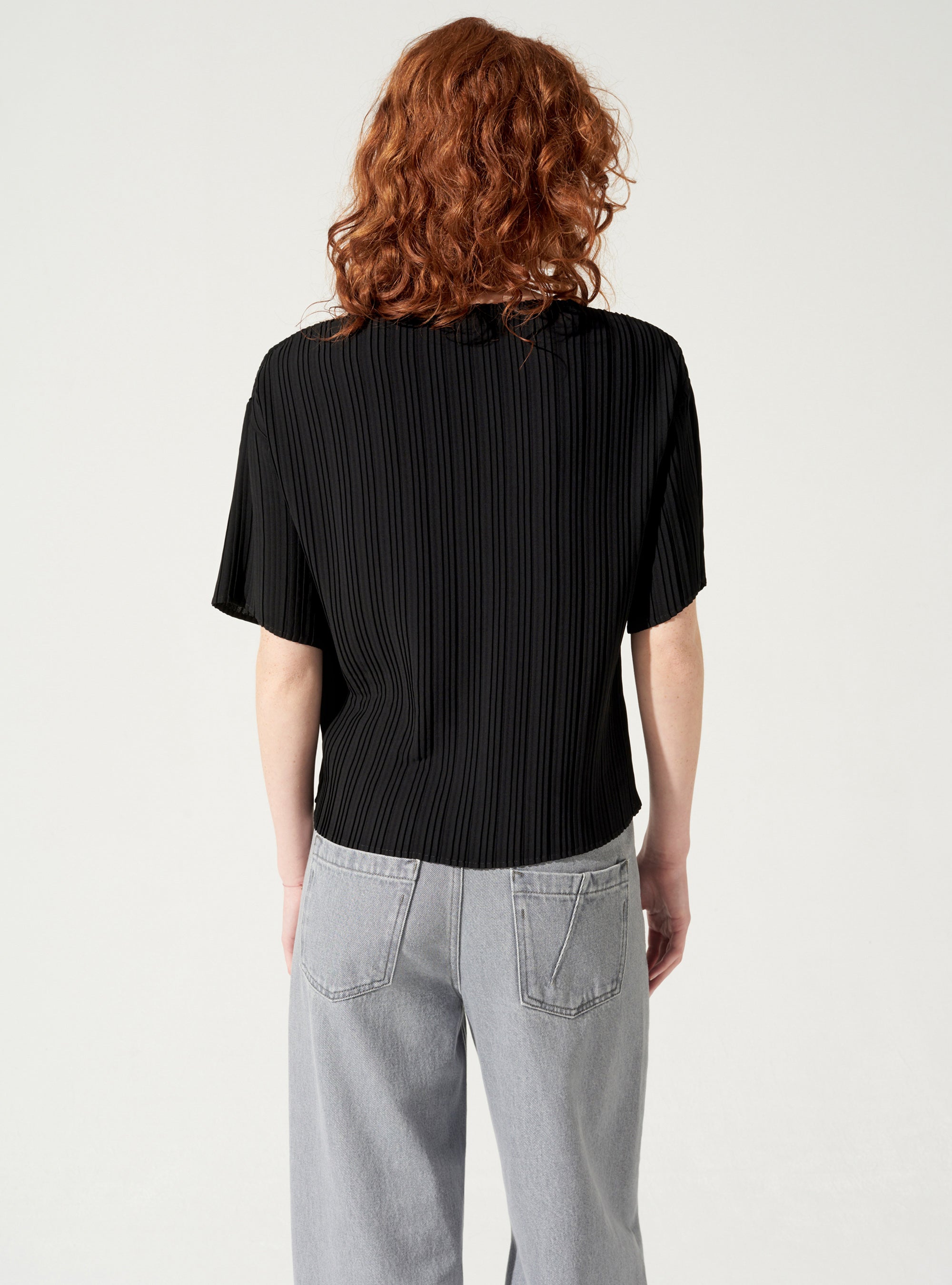Plissierte Bluse