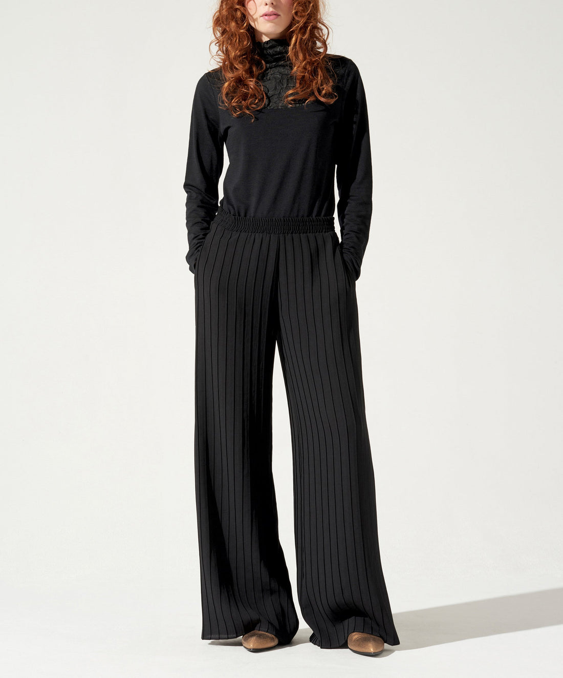 Hose mit weitem Bein