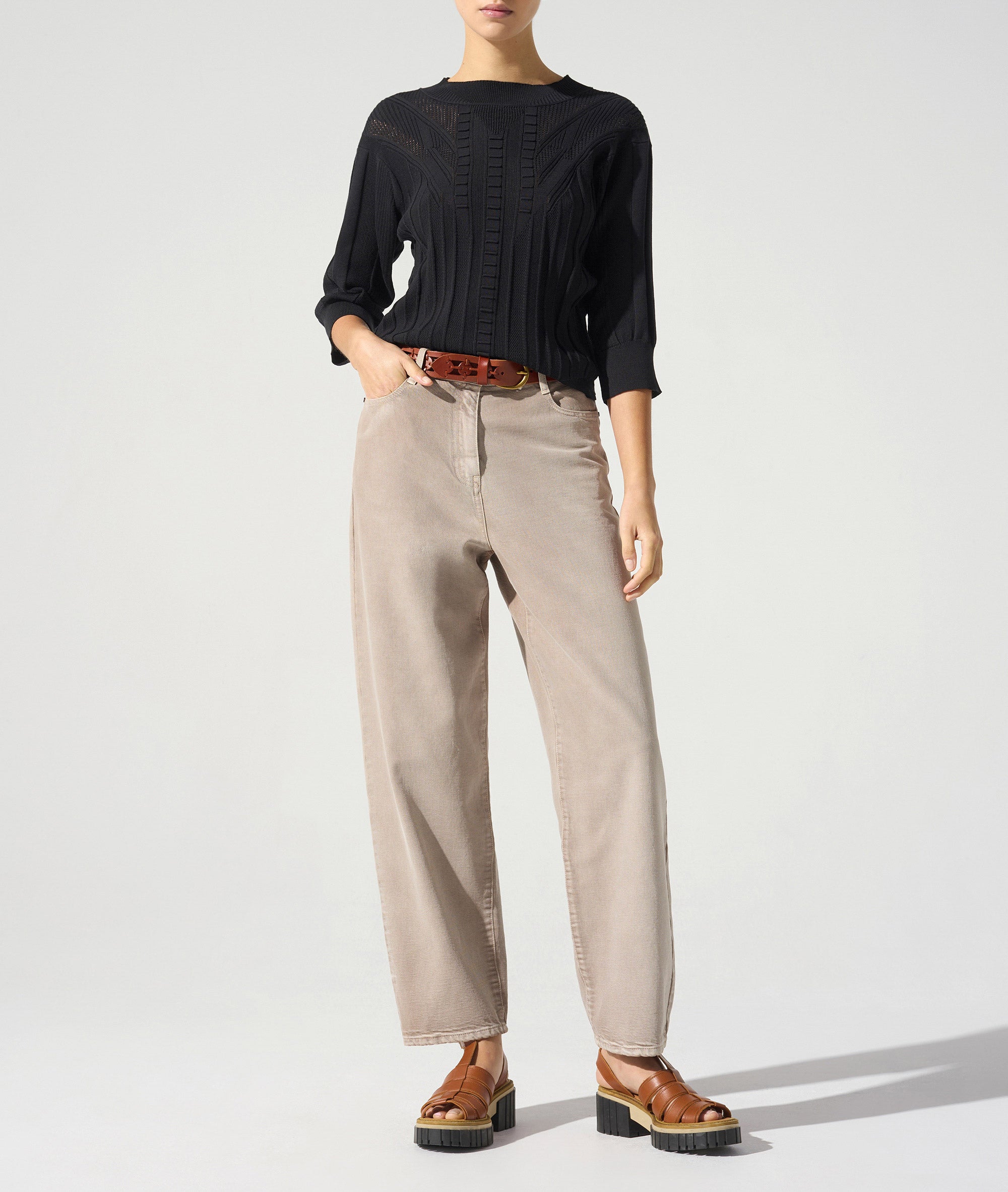 Pullover mit 3/4-Ärmeln