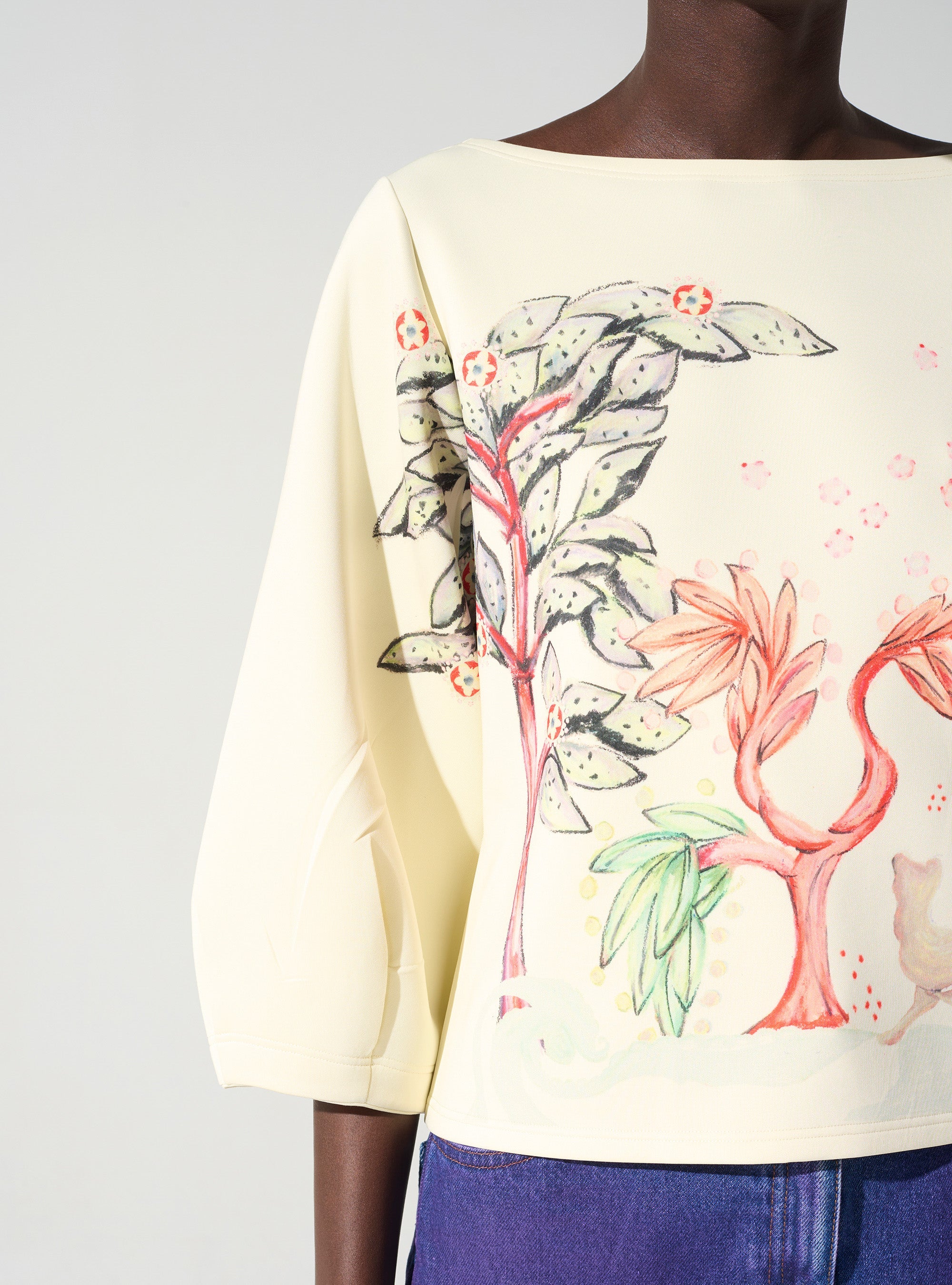 Sweatshirt mit Puffärmeln