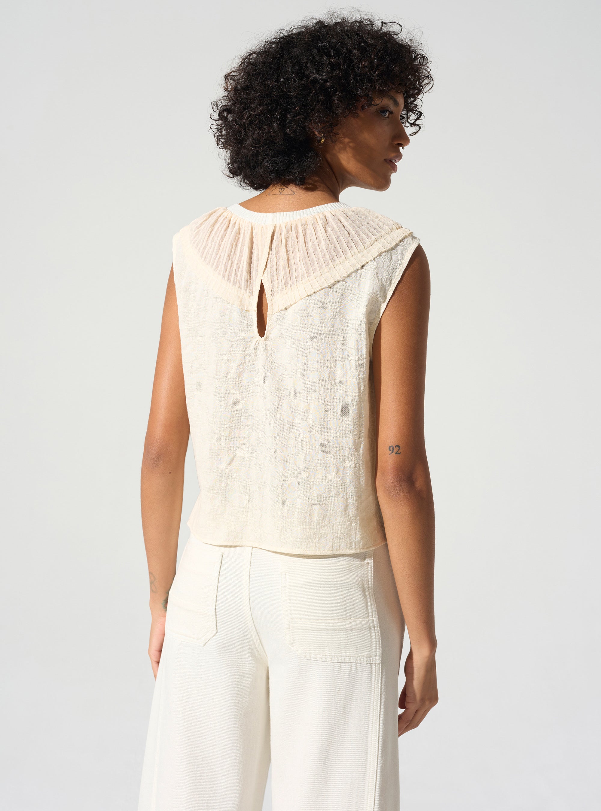 Débardeur plissé