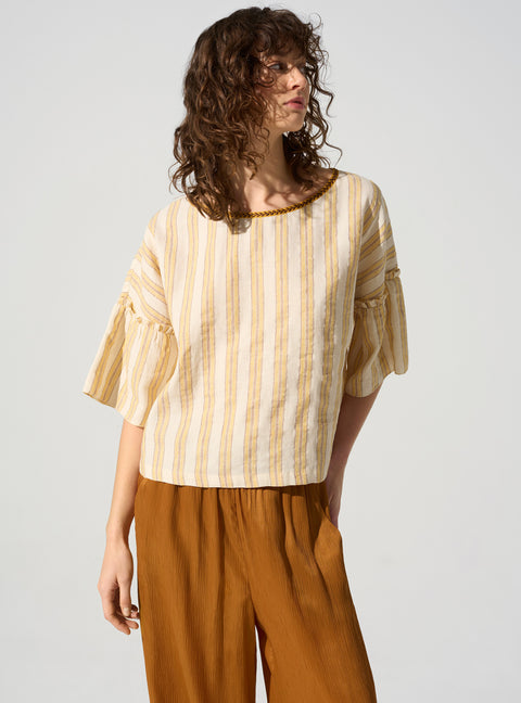 Three-quarter sleeve blouse
