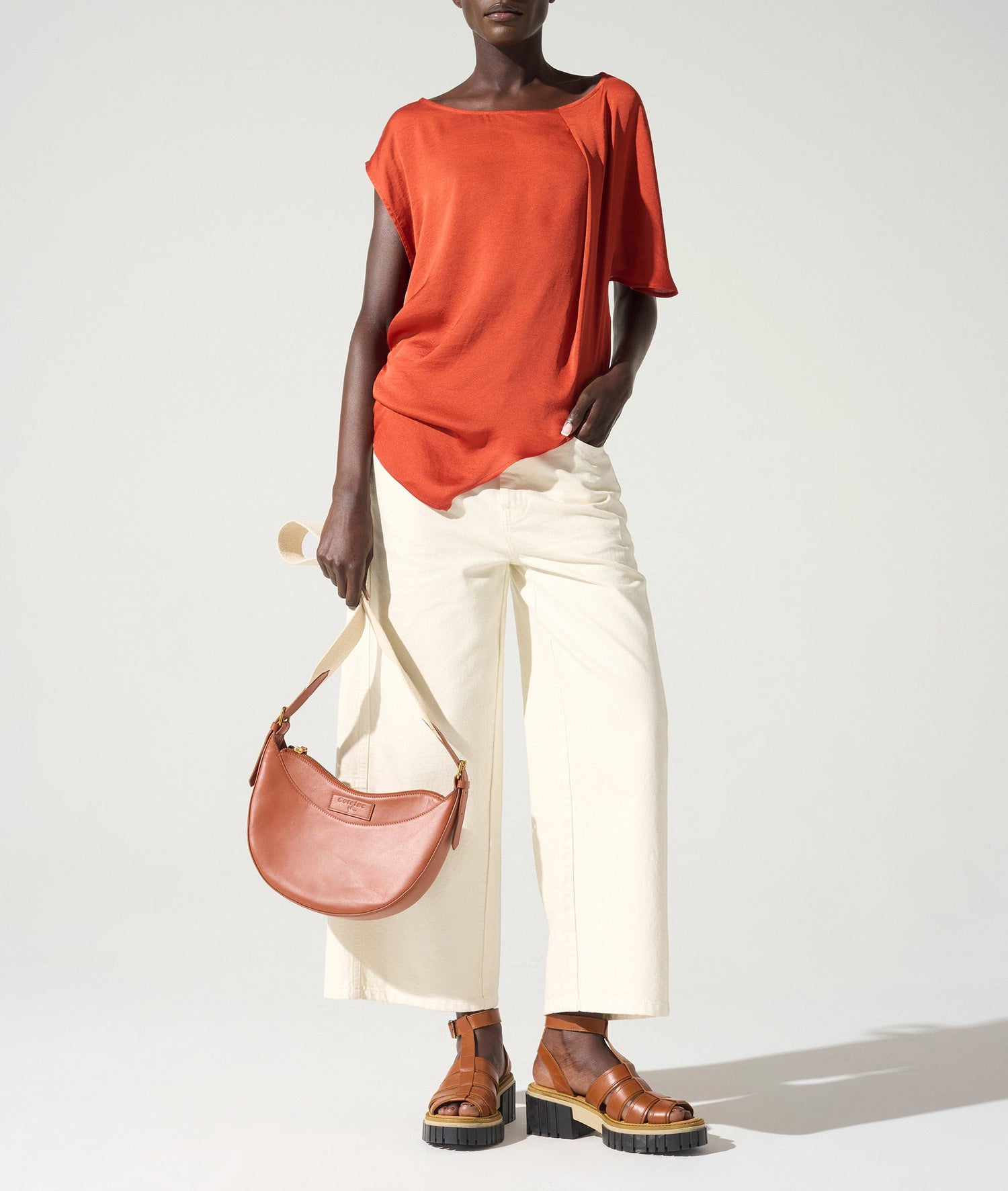 Blouse asymétrique encolure bateau Cotélac 