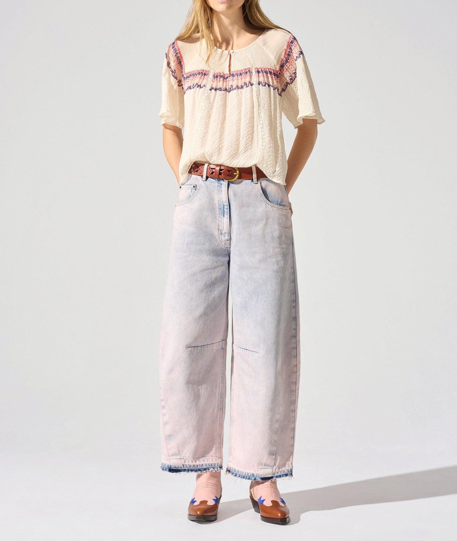 Blouse manches papillons Cotélac 