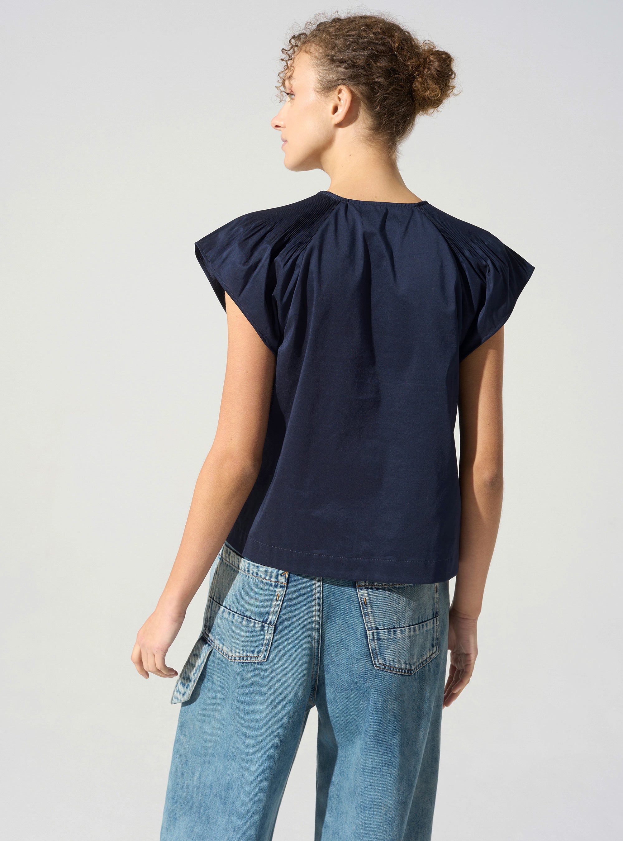 Blouse plissée cristal Cotélac 