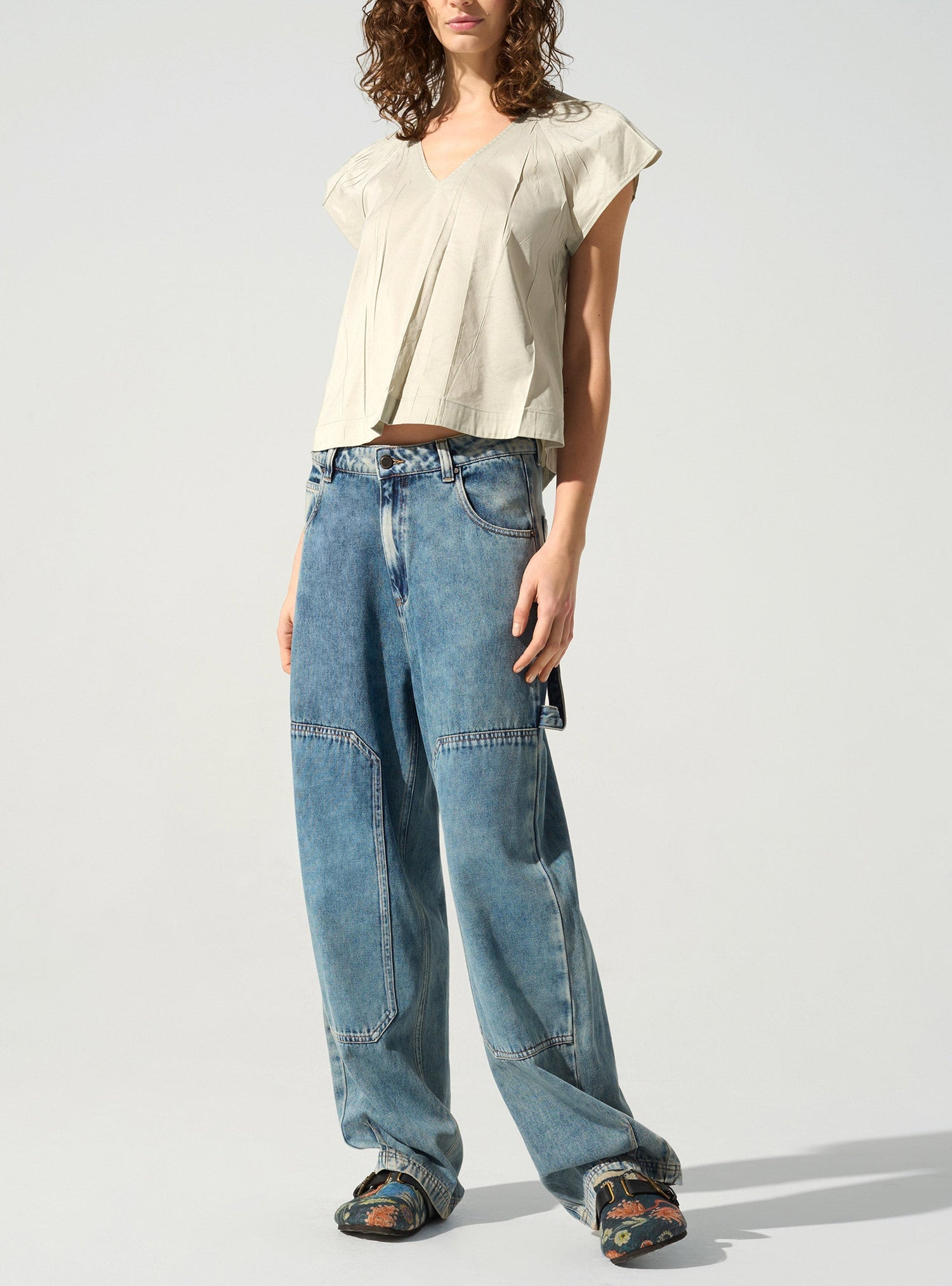 Blouse plissée cristal Cotélac 