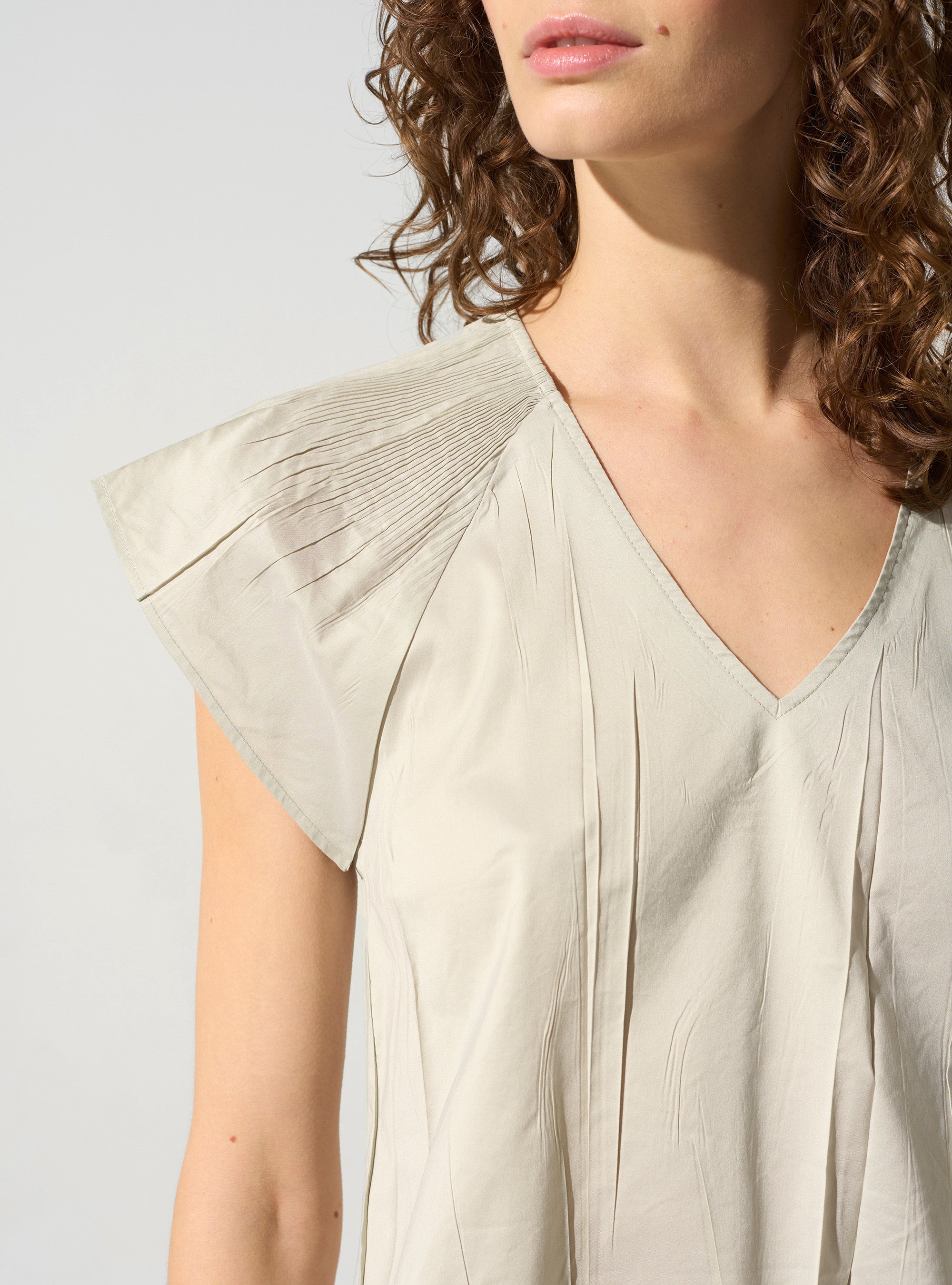 Blouse plissée cristal