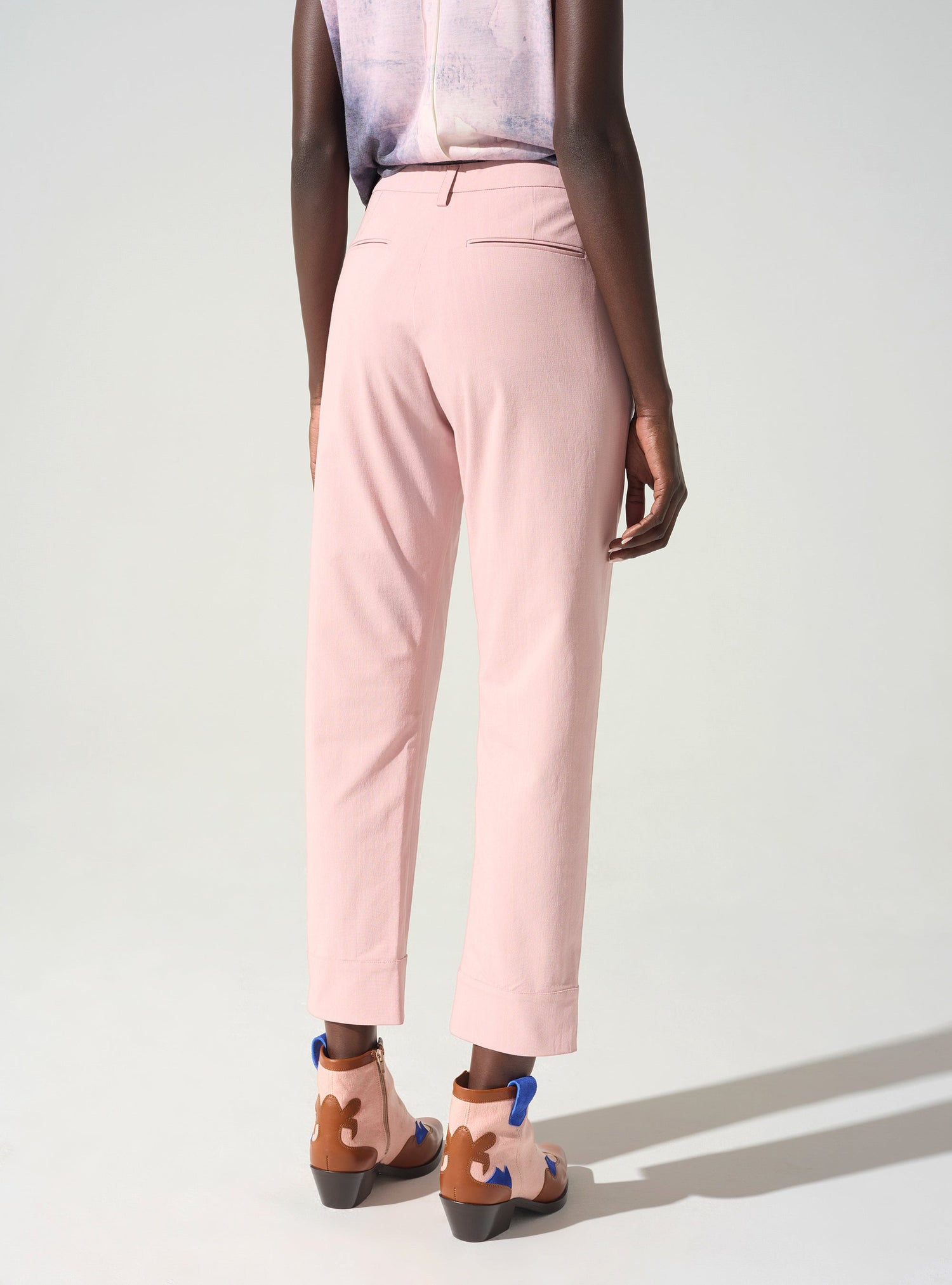 Pantalon Capri avec ceinture passant Cotélac 