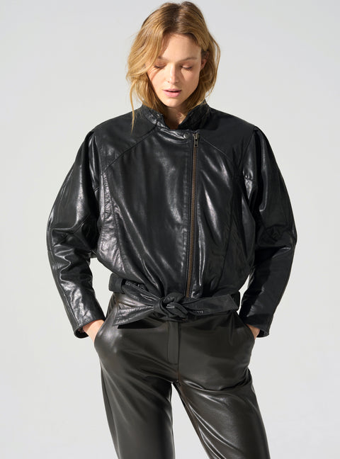 Lederjacke