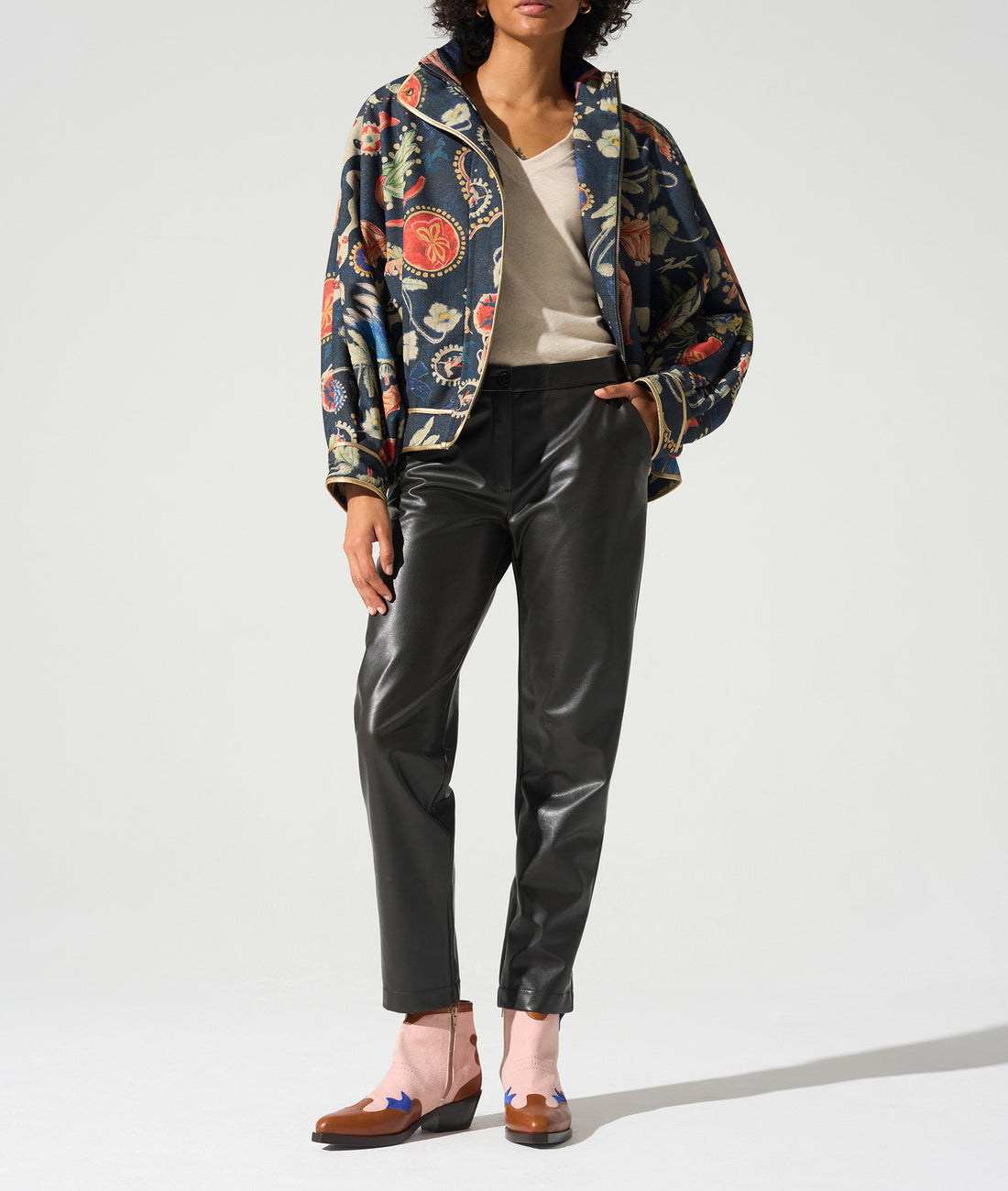 Blouson oversize col montant