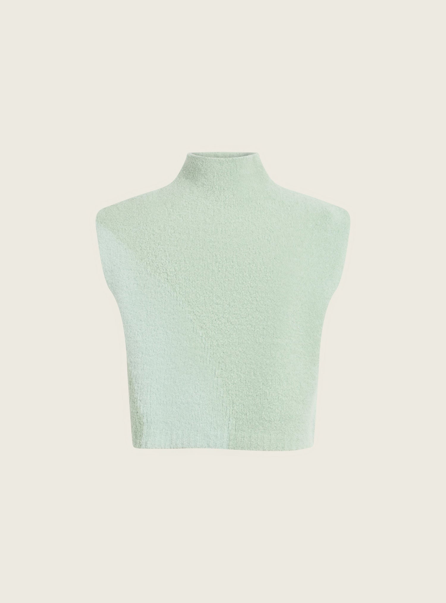 Pull sans manches en laine bouclette Cotélac 