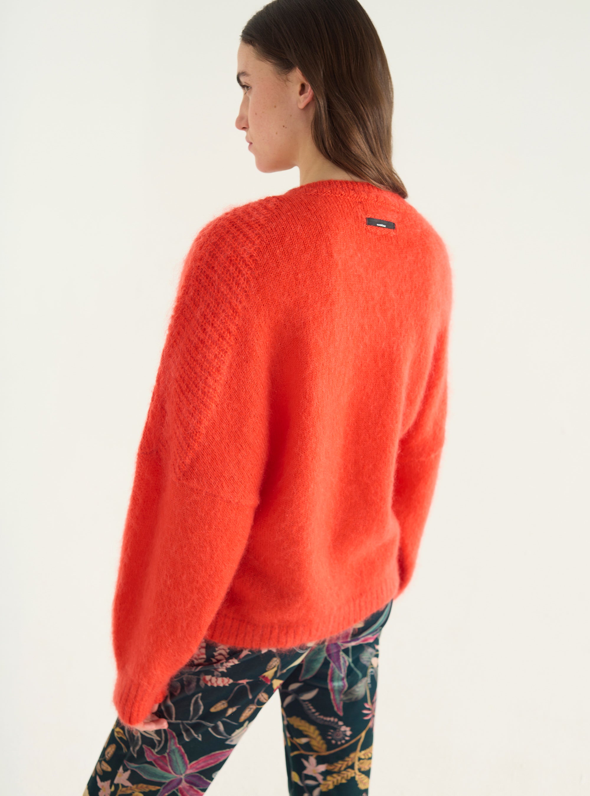 Brushed mohair sweater