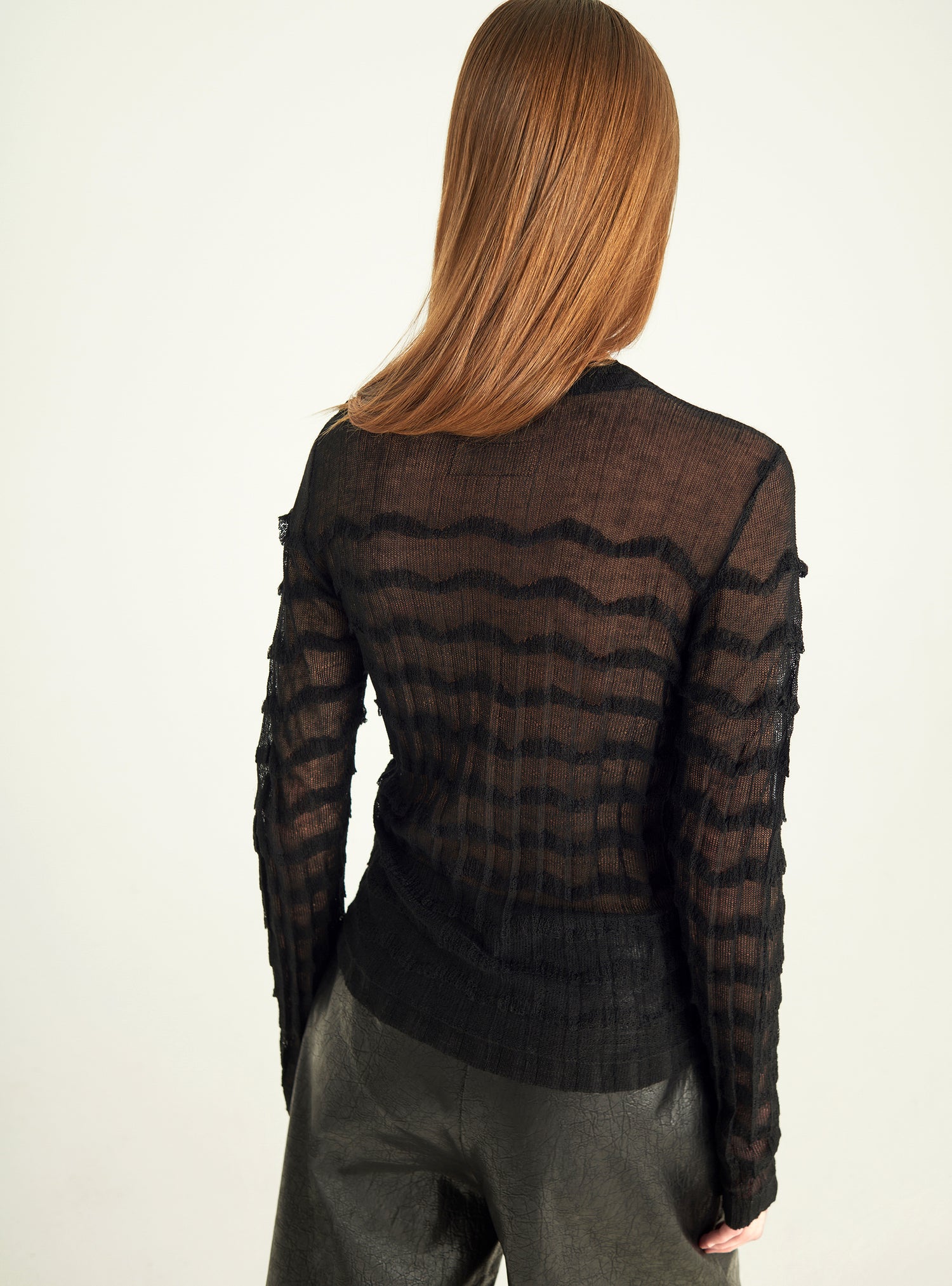 Pullover mit Spitzenstrick