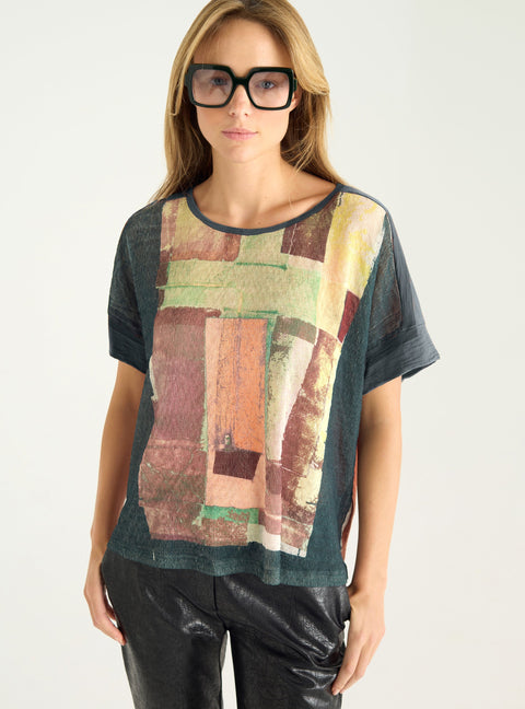 T-shirt bi-matière sublimé Cotélac 