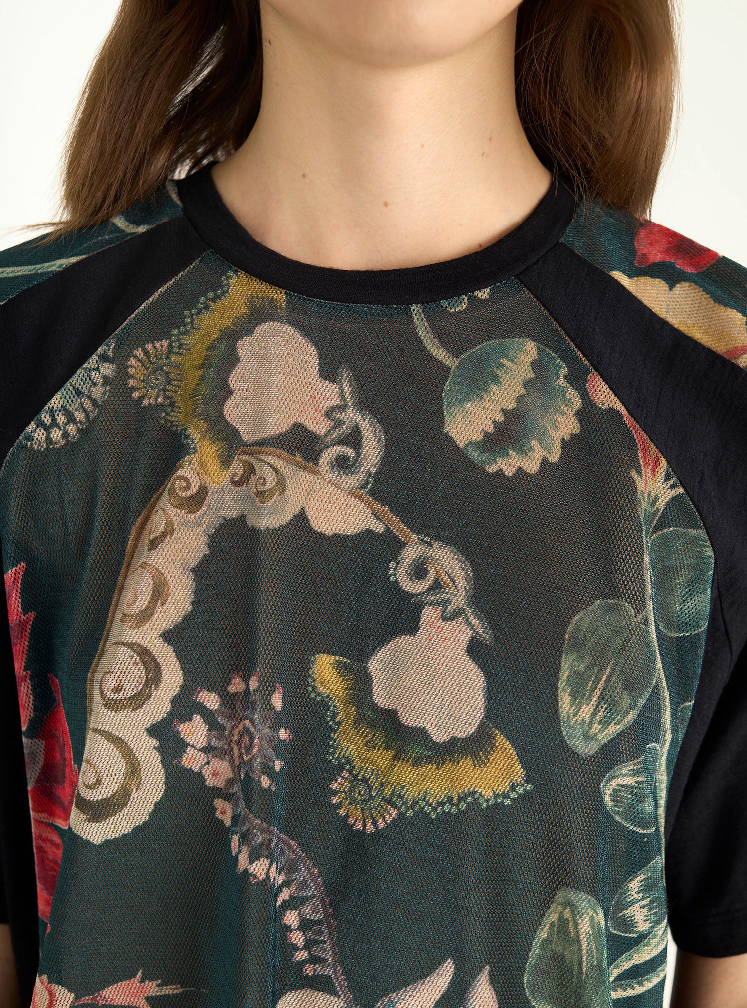 Sublimated two-material T-shirt