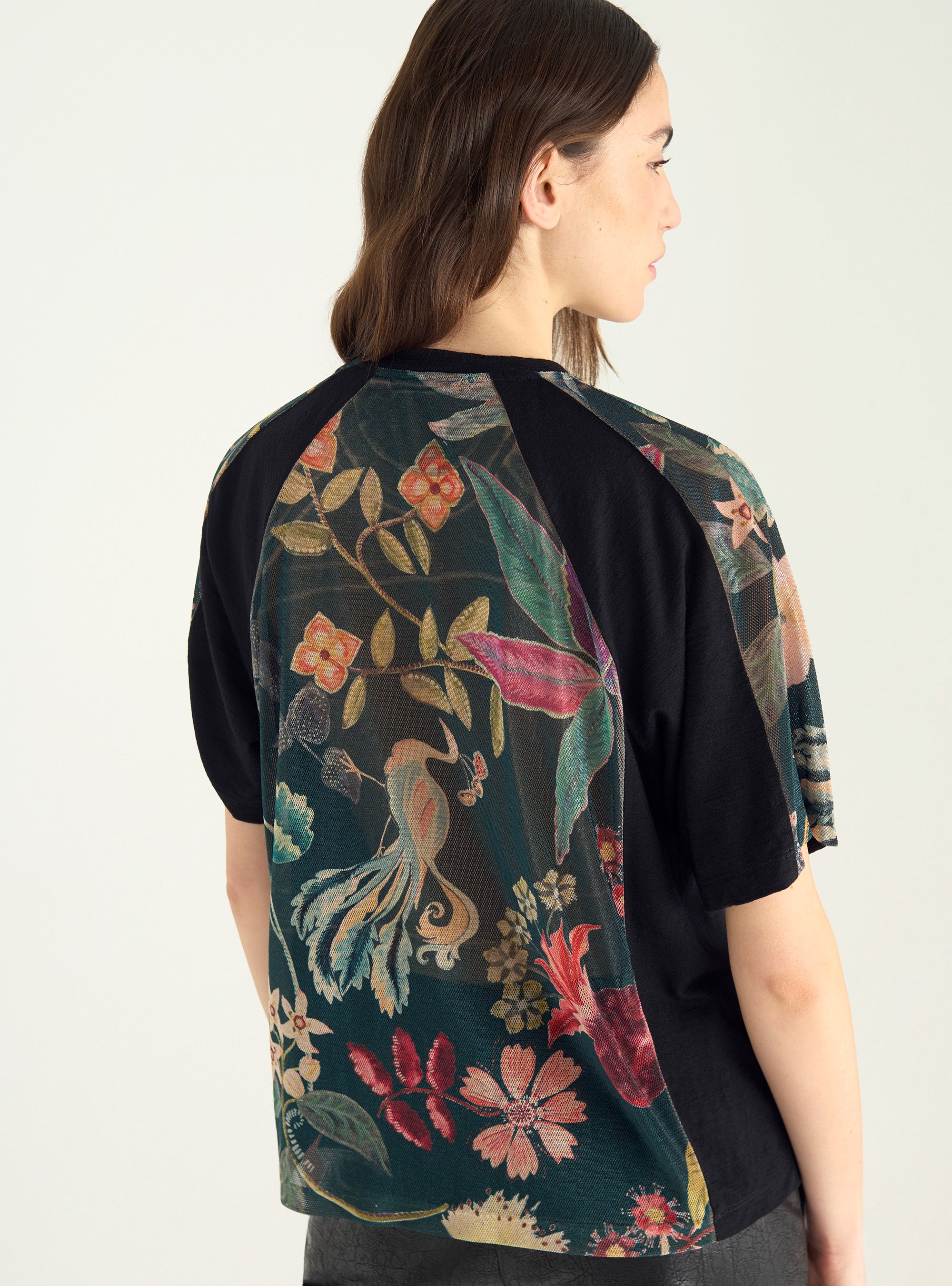 Sublimated two-material T-shirt