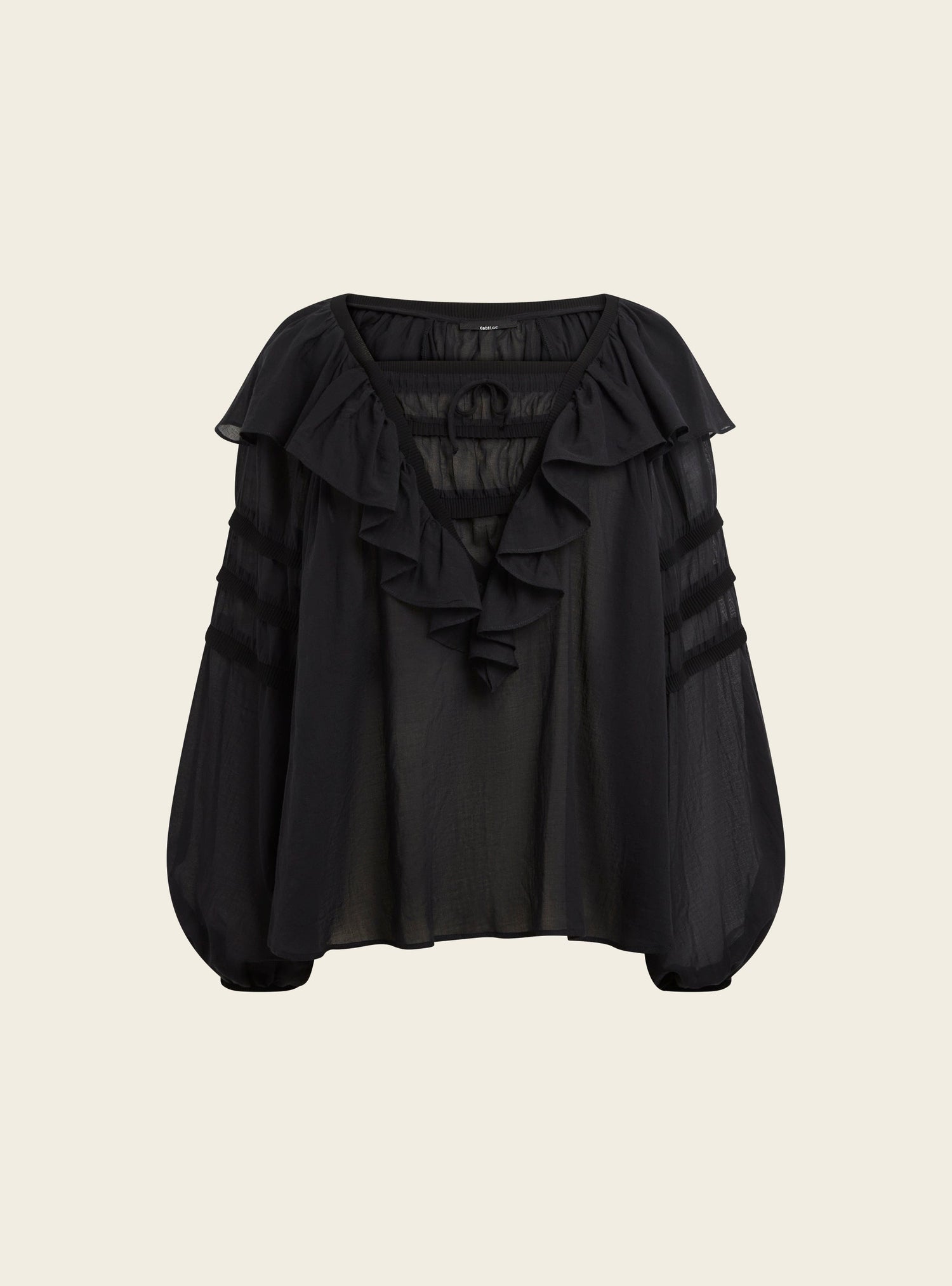 Blouse en voile plissé Cotélac 