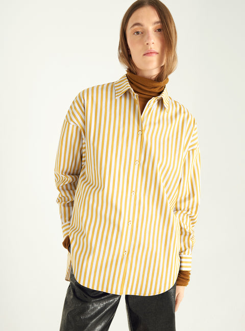 Oversized liquette shirt
