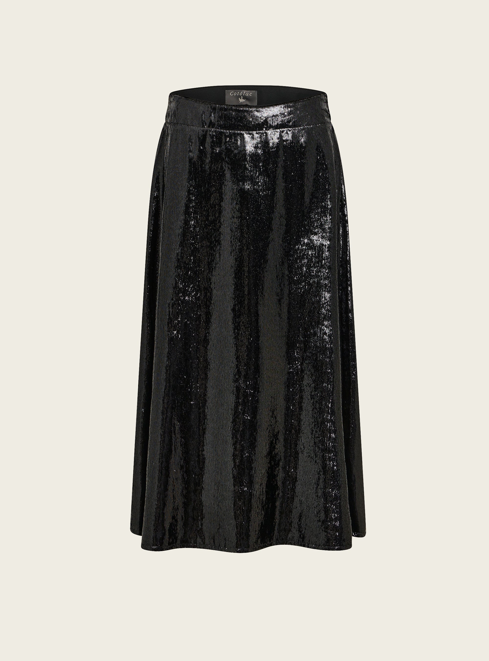 Jupe trapèze mi-mollet Cotélac 