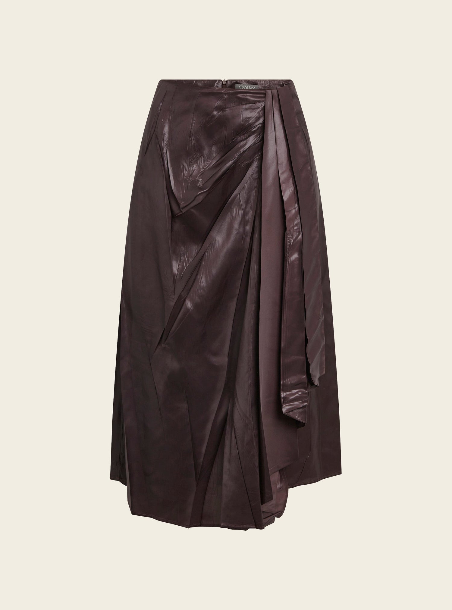 Jupe plissée satinée Cotélac 