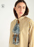"Heart Strings" printed jabot-style tie
