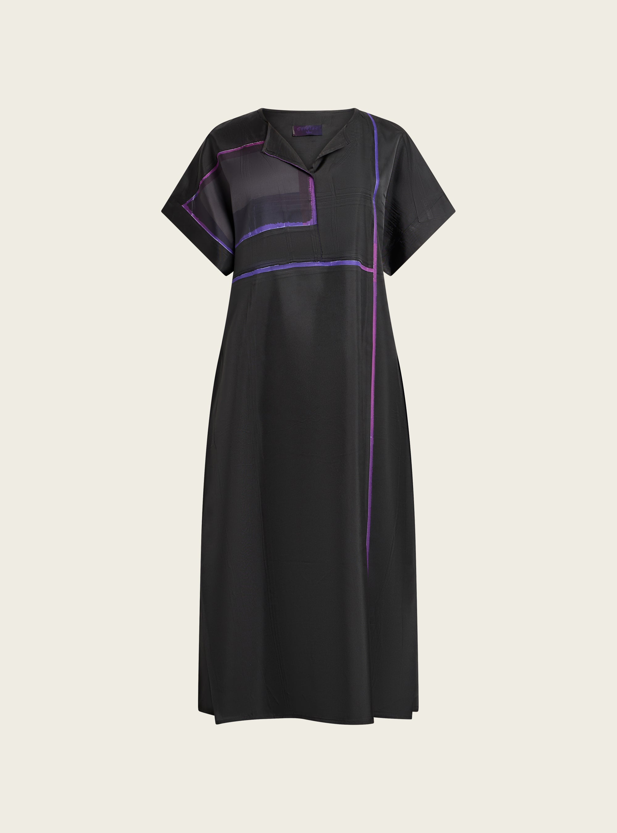 Robe graphique longue Cotélac 