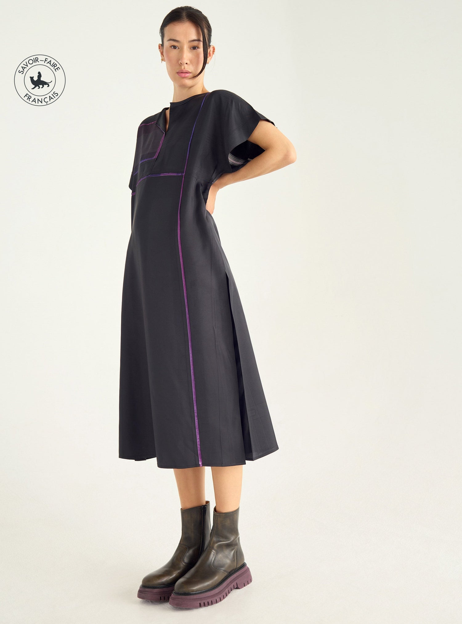 Robe graphique longue Cotélac 