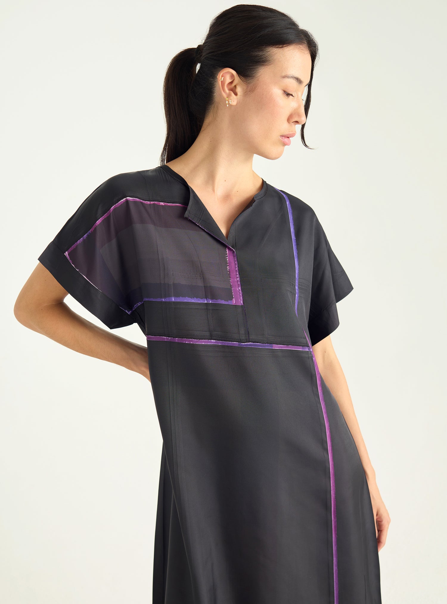 Robe graphique longue