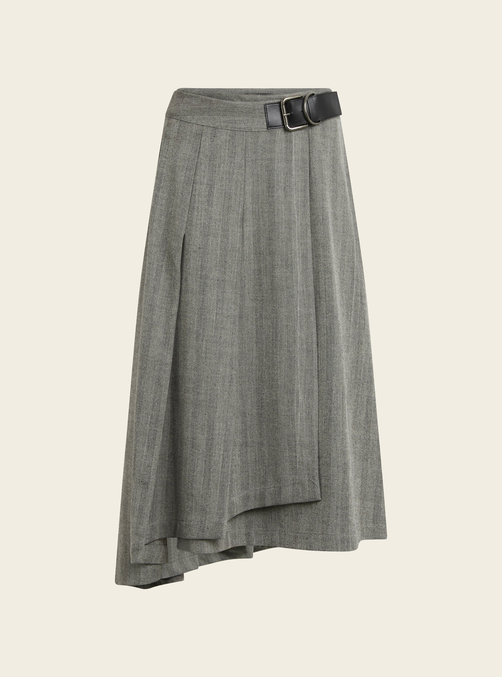 Jupe portefeuille asymétrique Cotélac 