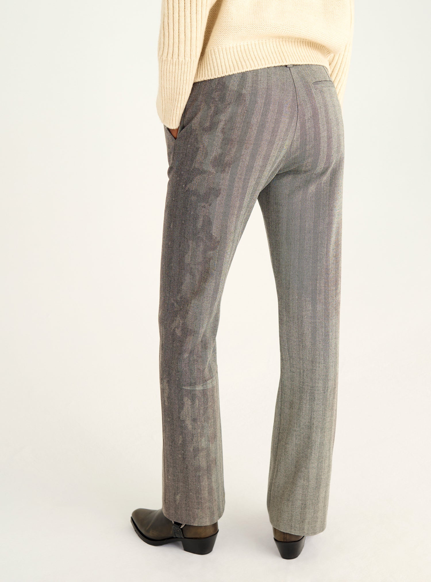 Straight flair pants