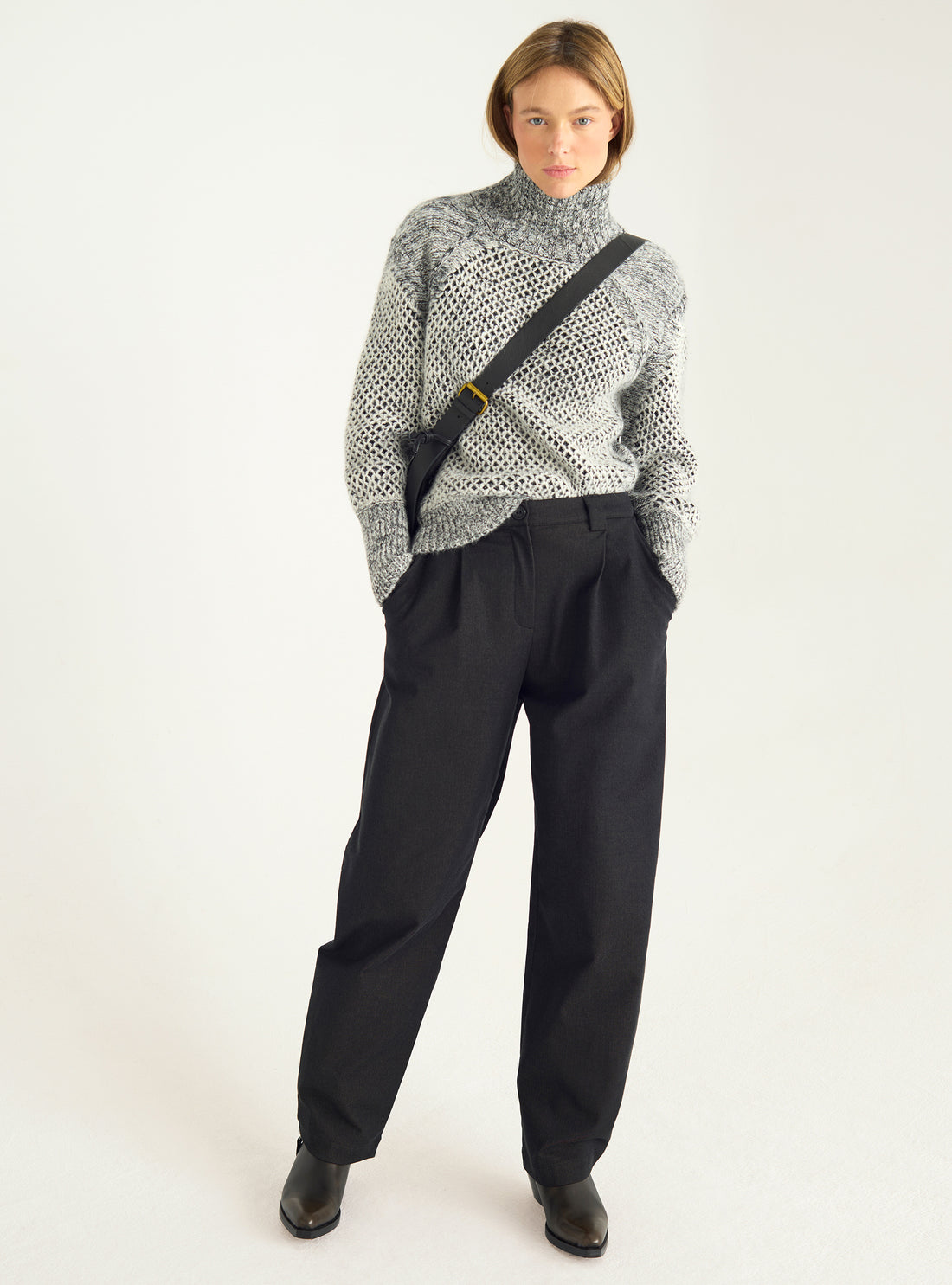Pantalon coupe barrel