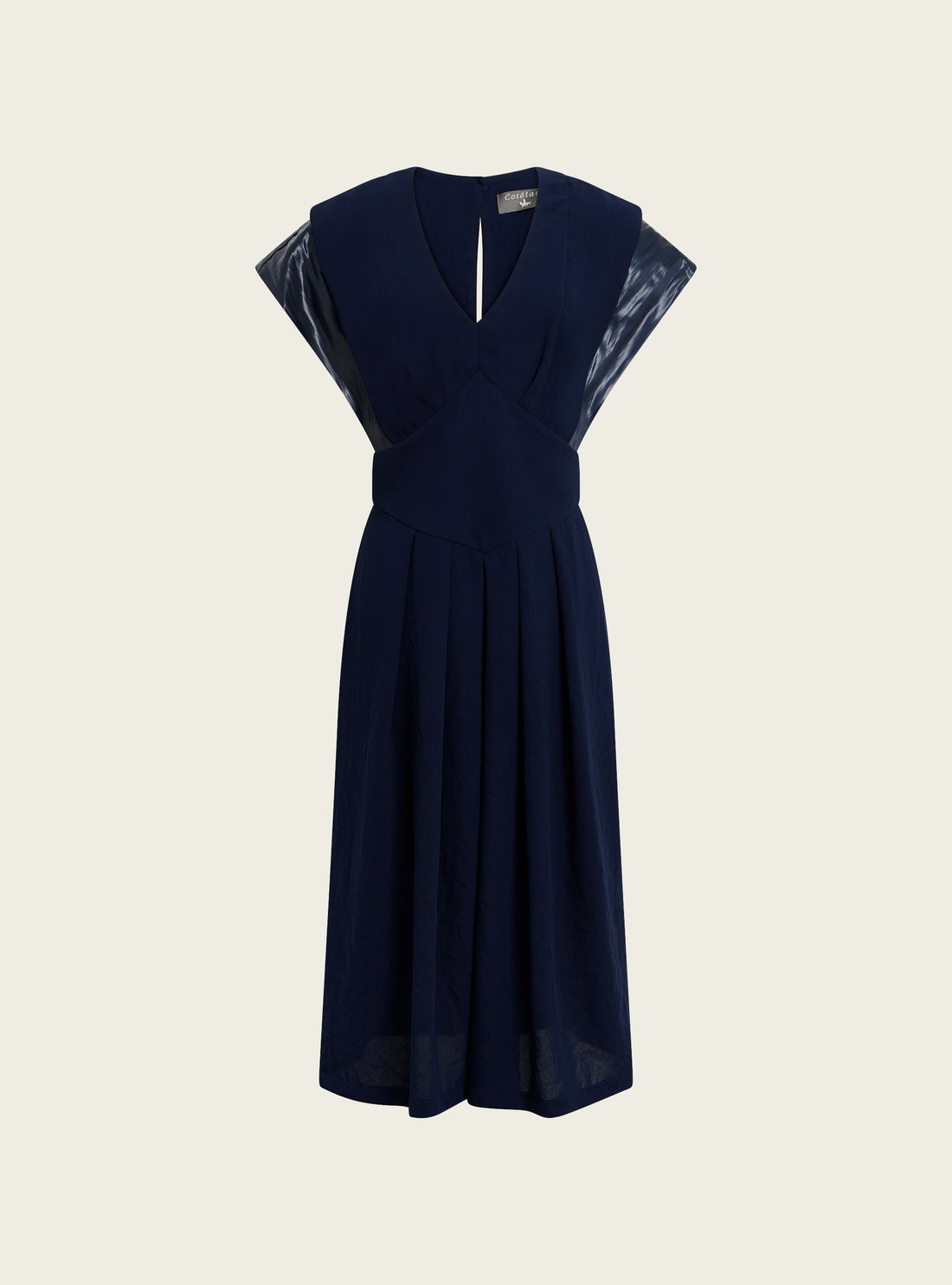 Kleid aus schwerem Krepp und Satin